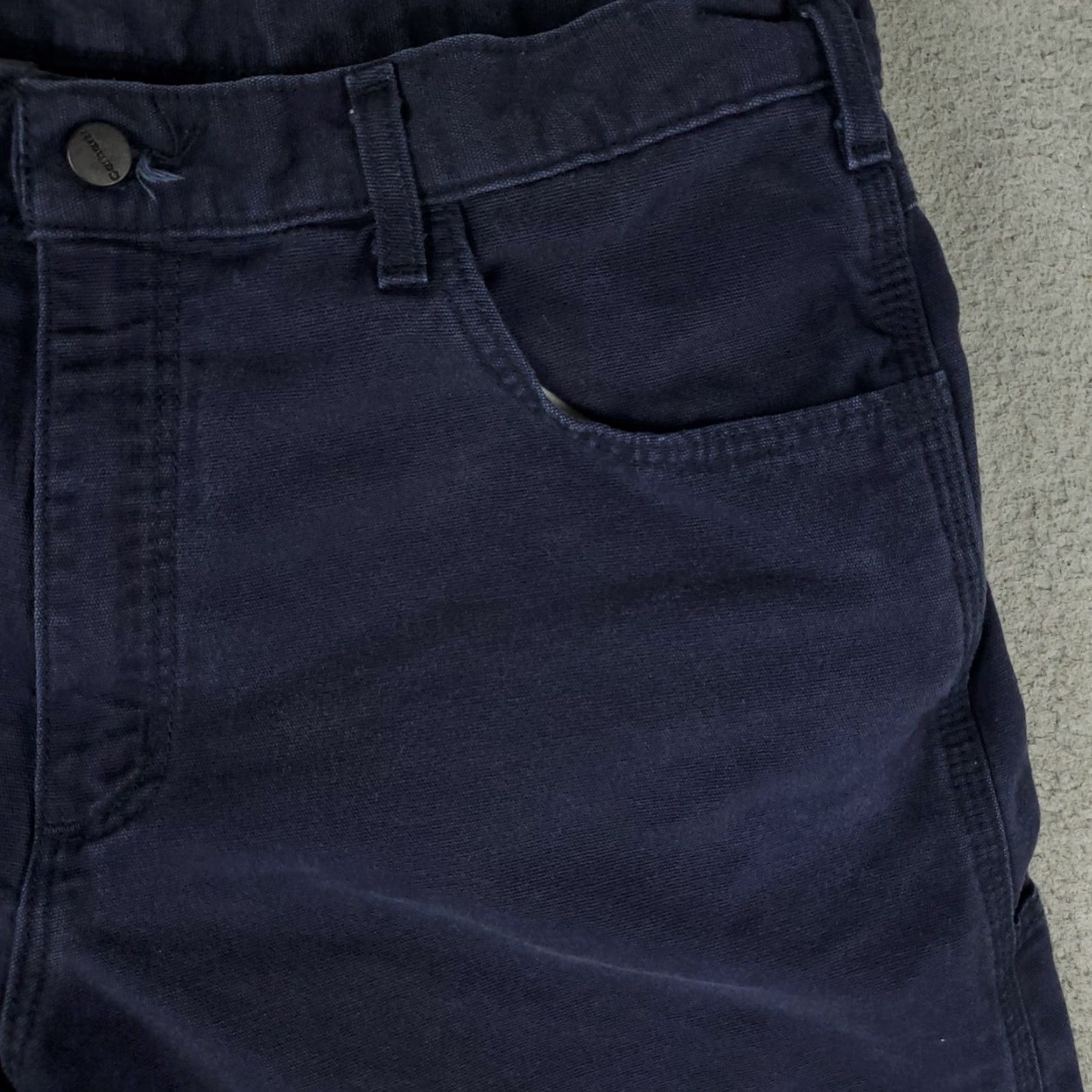 Carhartt Carhartt Shorts Mens Size 36 Blue Cut Off Work Shorts * Size US 36 / EU 52 - 4 Thumbnail