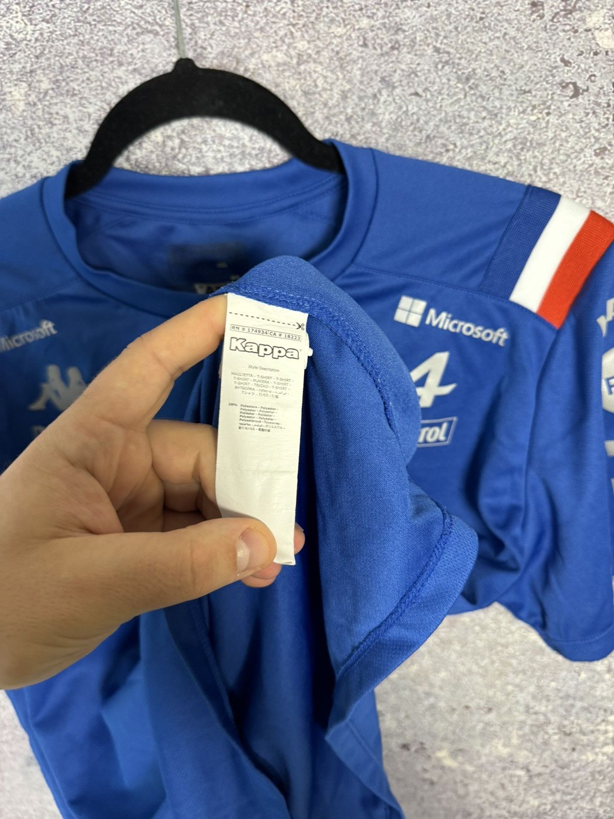 Formula 1 × Kappa Kappa Alpine F1 Team Jersey Men’s Small Pirelli Renault Size US S / EU 44-46 / 1 - 10 Thumbnail