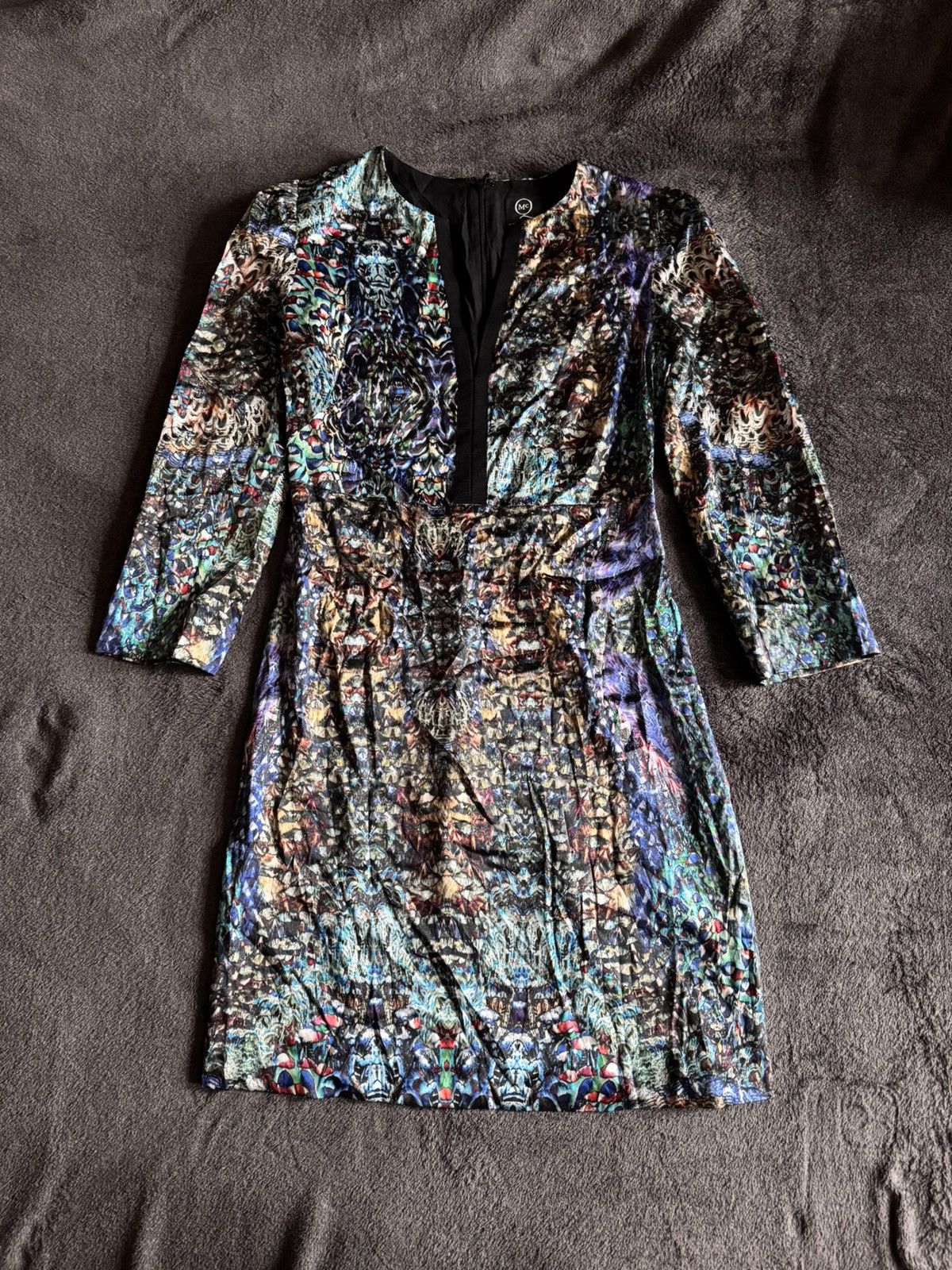 Alexander McQueen × Vintage Alexander McQueen - SS12 Silk Tunic Mini Dress luxury Size XS / US 0-2 / IT 36-38 - 1 Thumbnail