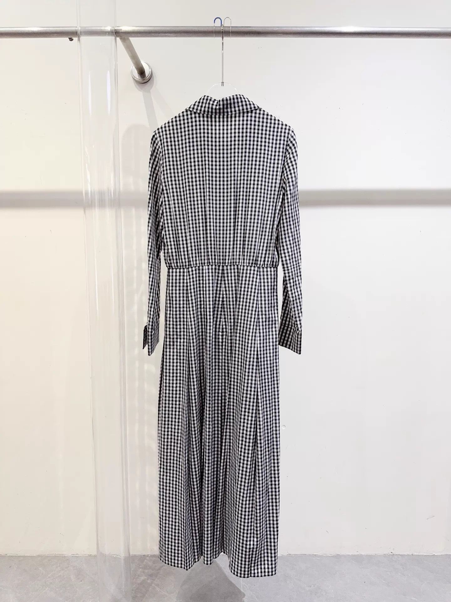 Dior Dior Check Silk Long Dress Women's F34 Size XS / US 0-2 / IT 36-38 - 3 Thumbnail