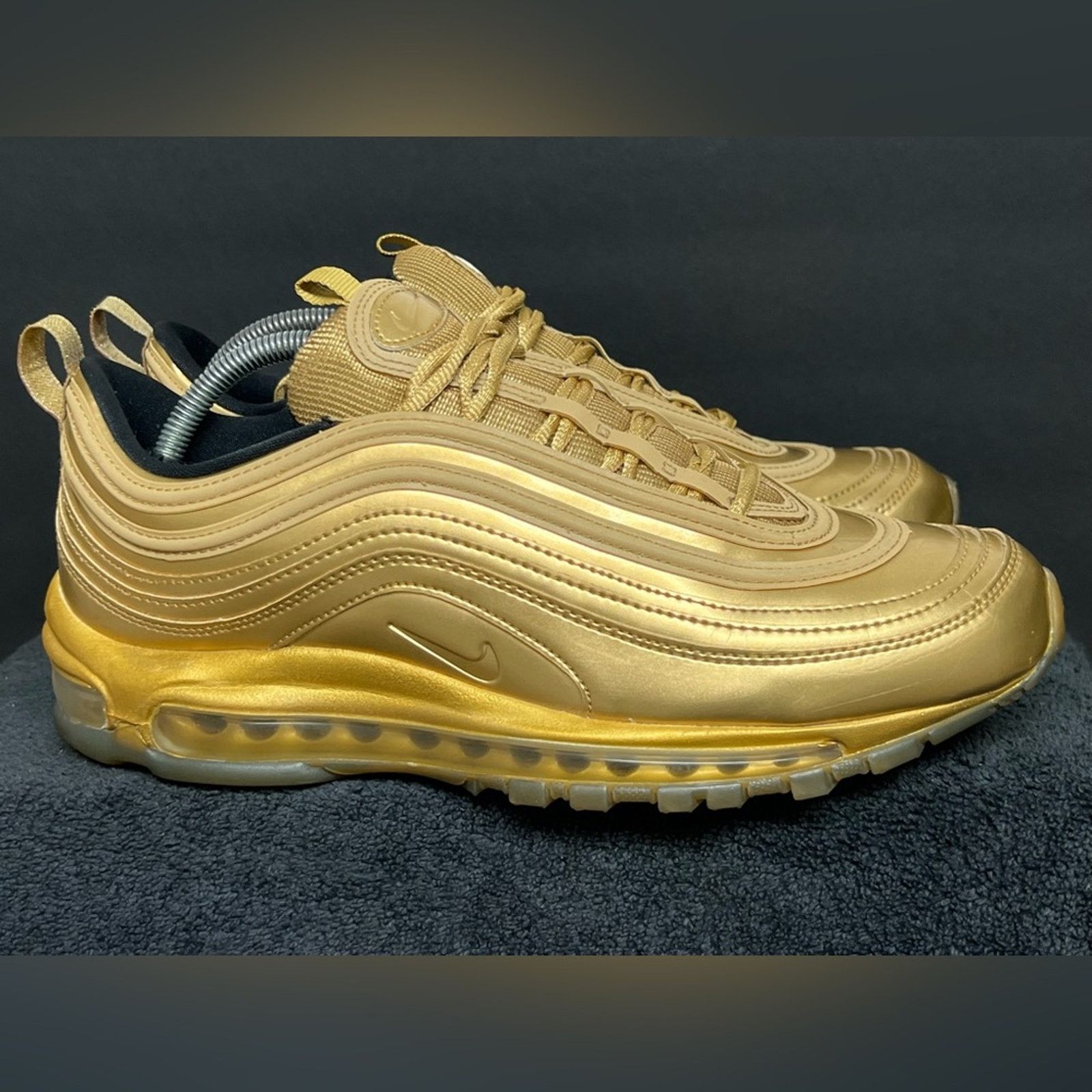 Nike Nike Air Max 97 Metallic Gold Low Top Shoes Men’s WORN TWICE Size US 10 / EU 43 - 2 Thumbnail