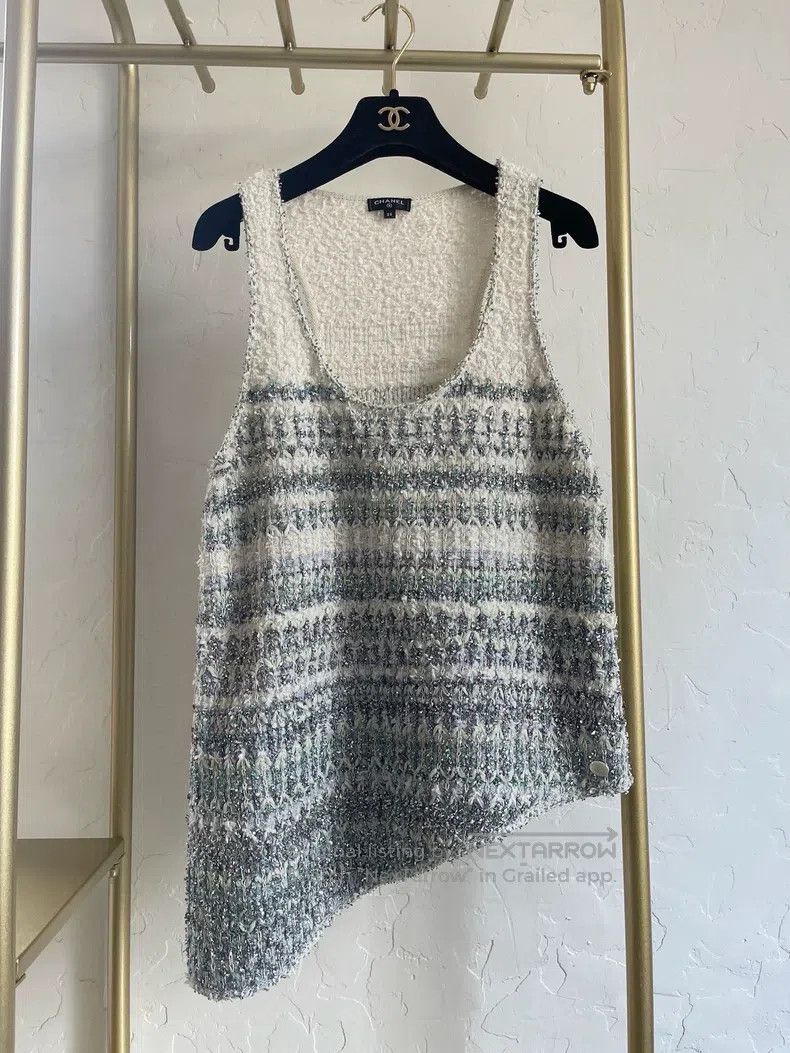 Chanel Chanel Waterfall Series Blue and White Vest Size XS / US 0-2 / IT 36-38 - 1 Thumbnail