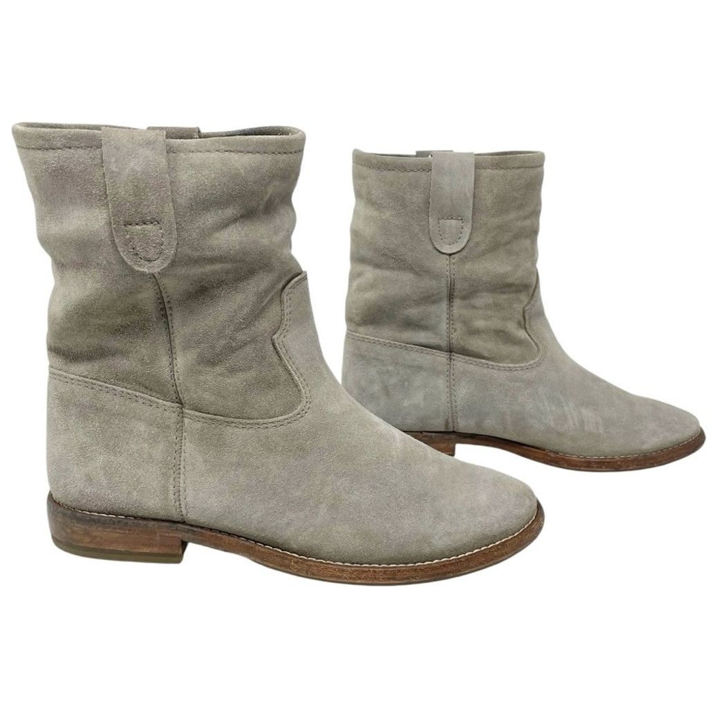 Isabel Marant Etoile Isabel Marant Crisi Slouchy Western Taupe Suede Boots EU 36 Size US 5 / IT 35 - 7 Thumbnail