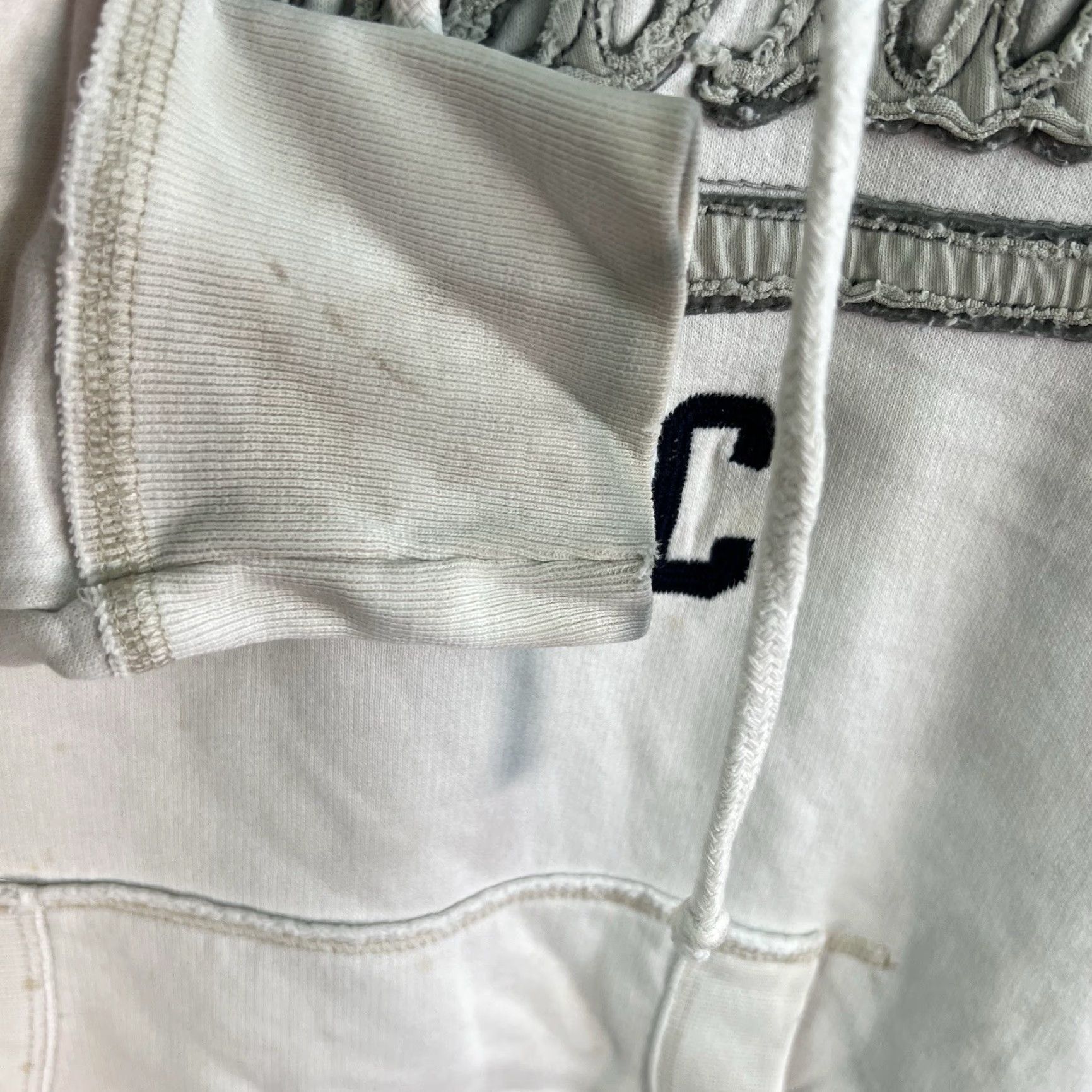 Vintage Aéropostale ATH DEPT of NTC 87 Hooded Sweatshirt Adult Size M White Embroidered Size US M / EU 48-50 / 2 - 5 Thumbnail