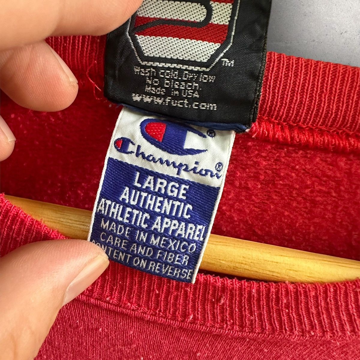 Champion × FUCT × Vintage Vintage Fuct X Champion Cultural Revolution Sweatshirt Size US L / EU 52-54 / 3 - 7 Thumbnail