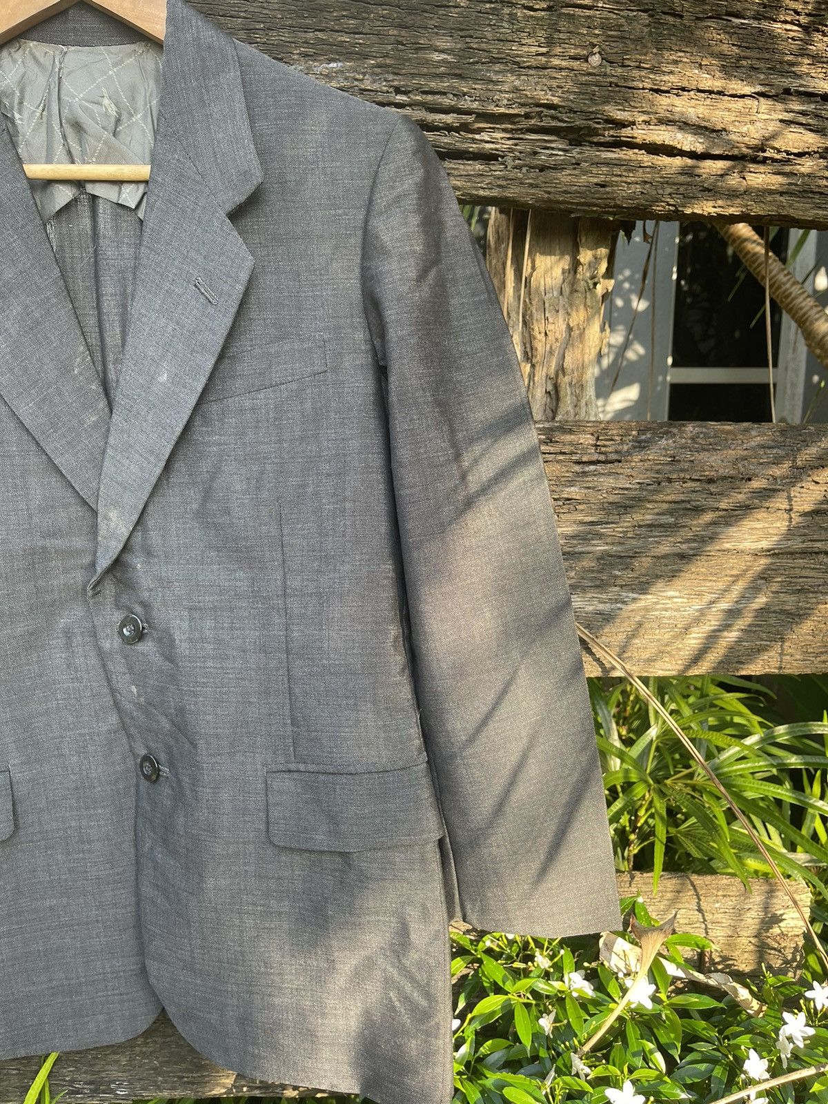 Lancel Vintage Lancel Paris Gray Wool Blazer Jacket Size US M / EU 48-50 / 2 - 5 Thumbnail