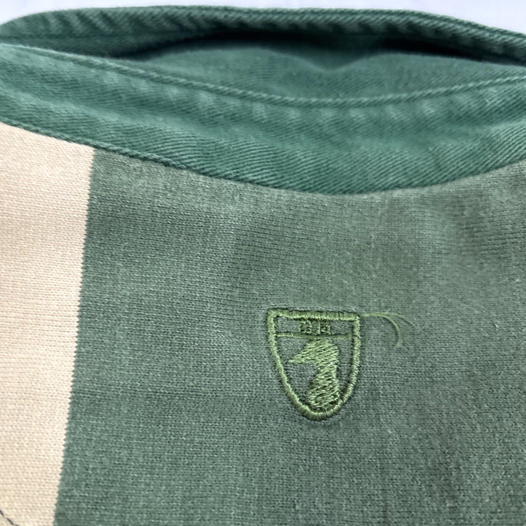 Vintage VINTAGE Duck Head Long Sleeve Polo Men L Green Striped 90s Outdoor Mens Size US L / EU 52-54 / 3 - 6 Thumbnail
