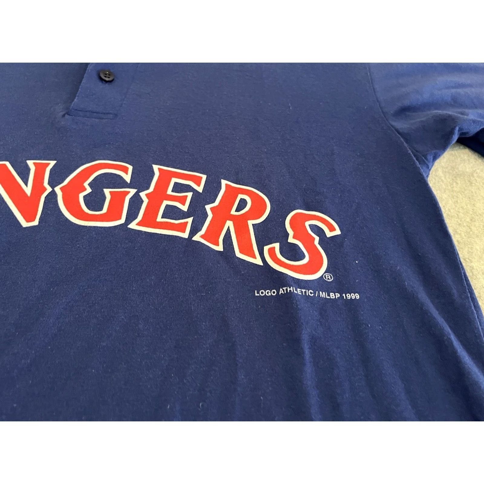 Logo Athletic VINTAGE 1999 Logo Athletic Texas Rangers Baseball Tee Shirt Blue MLB Mens Large Size US L / EU 52-54 / 3 - 3 Thumbnail