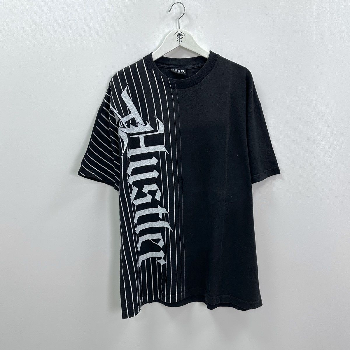 Vintage Vintage 00s Hustler Og big logo sun faded tee y2k hype rare Size US XL / EU 56 / 4 - 1 Thumbnail