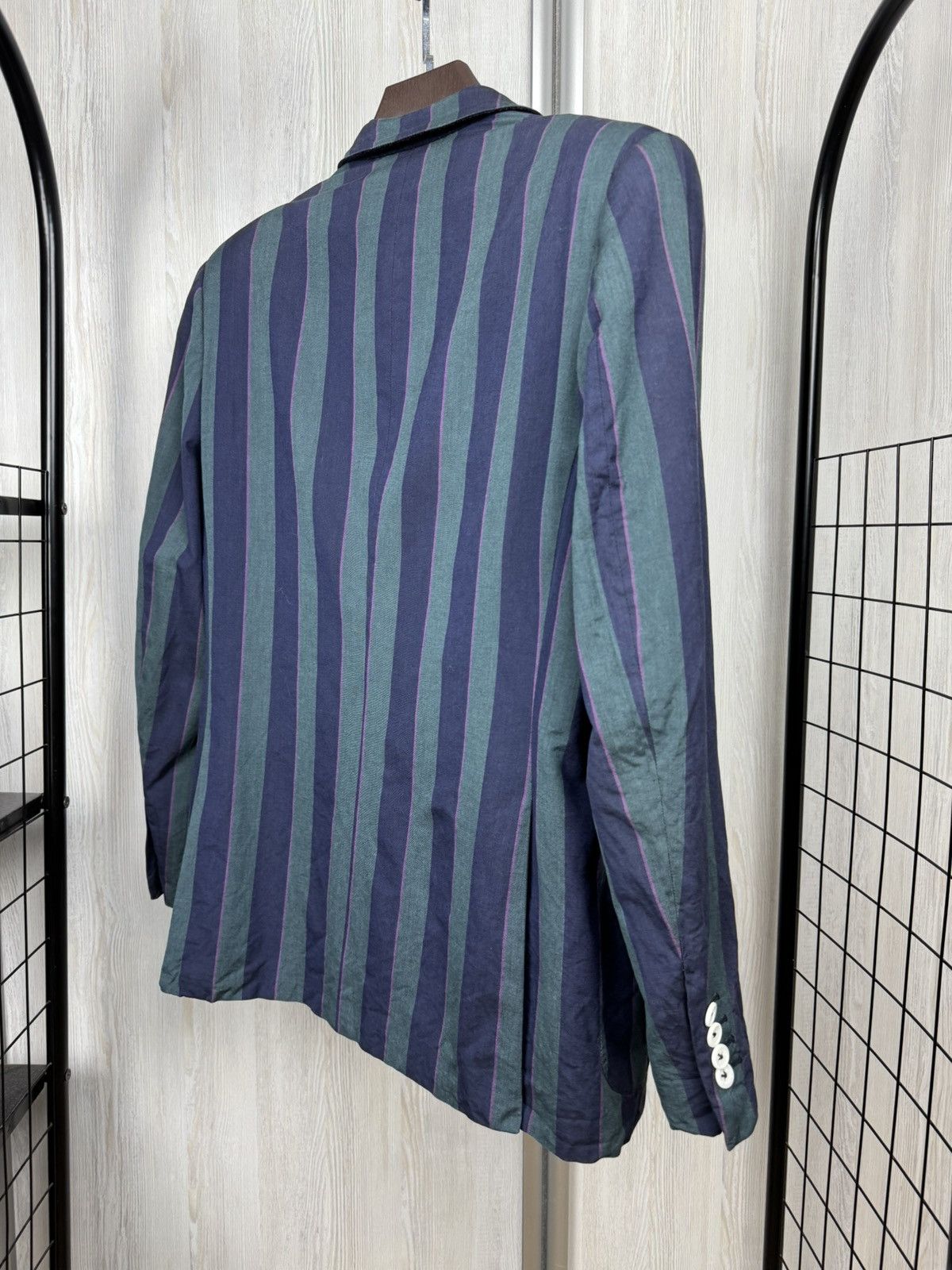 Alfred Dunhill Dunhill vintage double breasted made in Italy striped blazer Size 44R - 8 Thumbnail