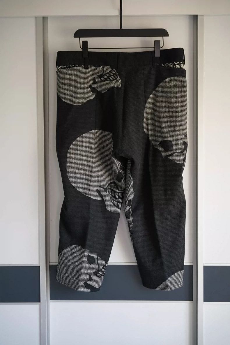 Yohji Yamamoto Yohji Yamamoto Yohji Yamamoto Skull Print Wide Leg Pants Size US 27 - 2 Thumbnail