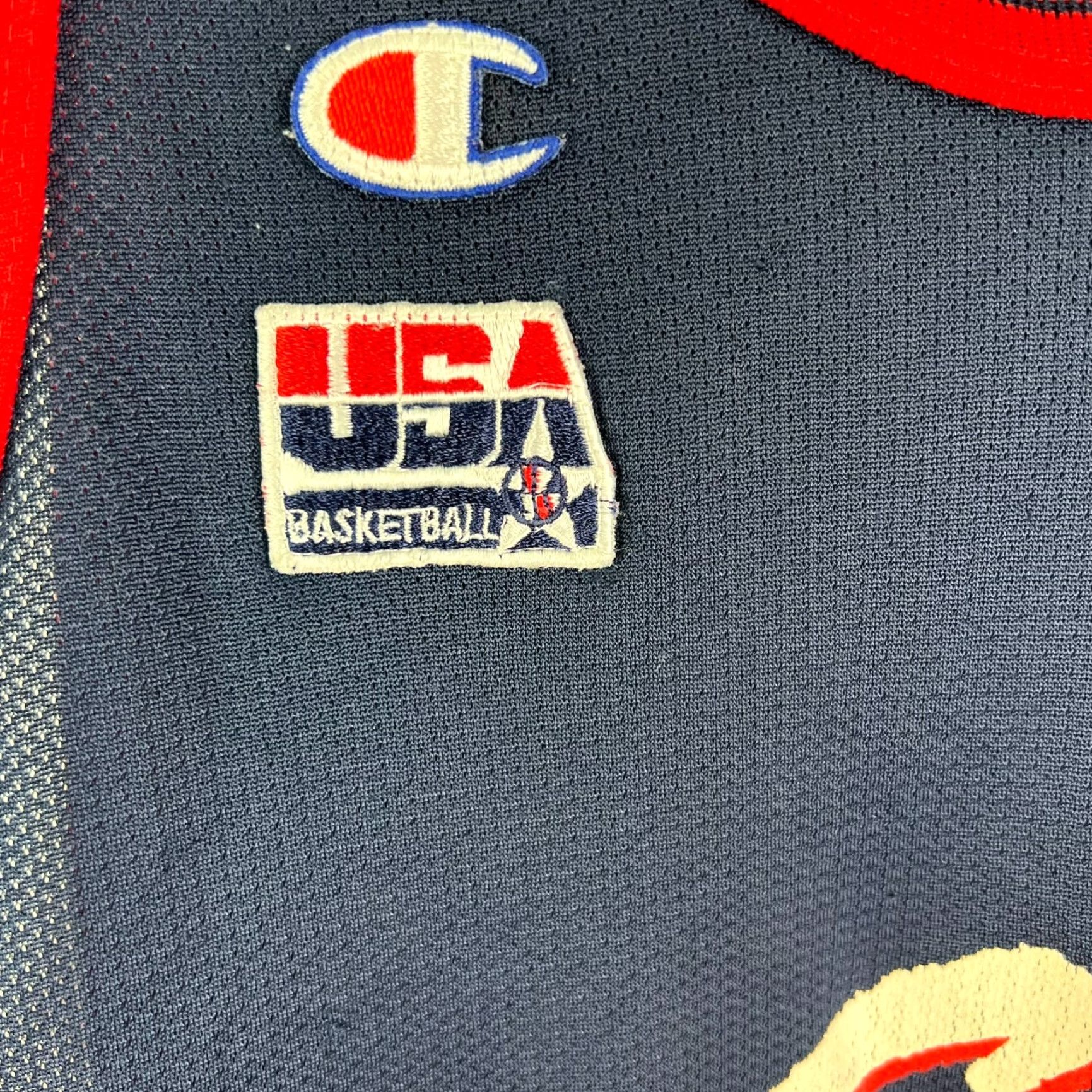 Champion VINTAGE Reggie Miller USA Olympics Dream Team Champion Basketball Jersey M 40 Blue Mens Size US M / EU 48-50 / 2 - 3 Thumbnail