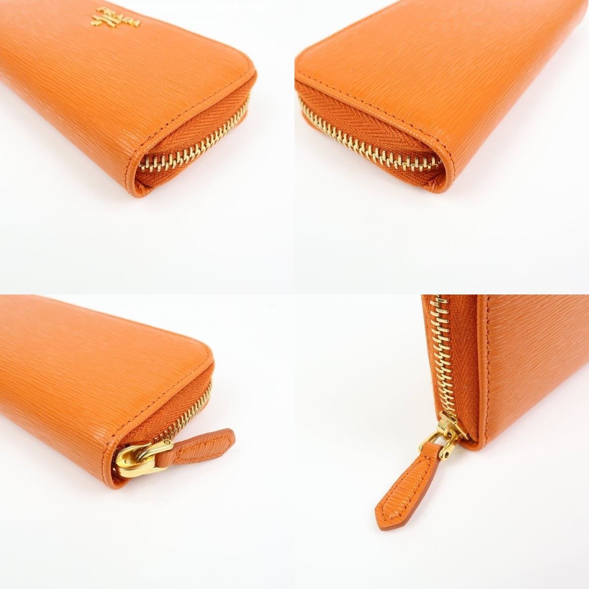 Prada Prada Saffiano Key Holder Orange Size ONE SIZE - 4 Thumbnail