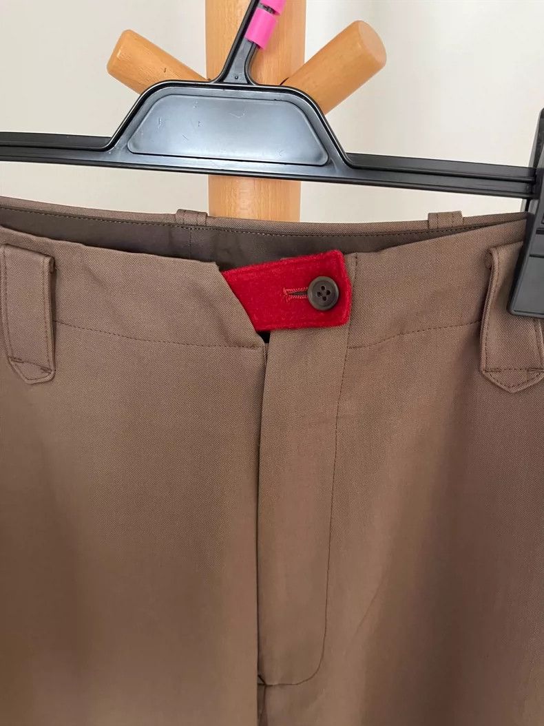 Yohji Yamamoto Yohji Yamamoto size 3 Tawny Pants with Red Stripe Details p Size US 28 / EU 44 - 2 Thumbnail