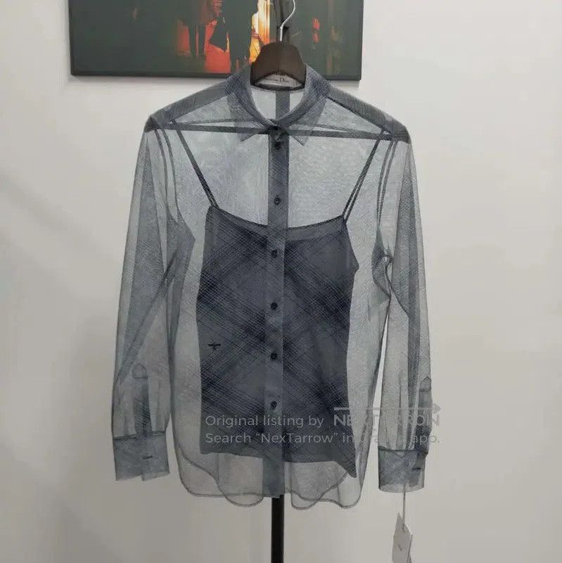 Dior Dior Women's Sheer Long Sleeve Shirt . Size XS / US 0-2 / IT 36-38 - 1 Thumbnail