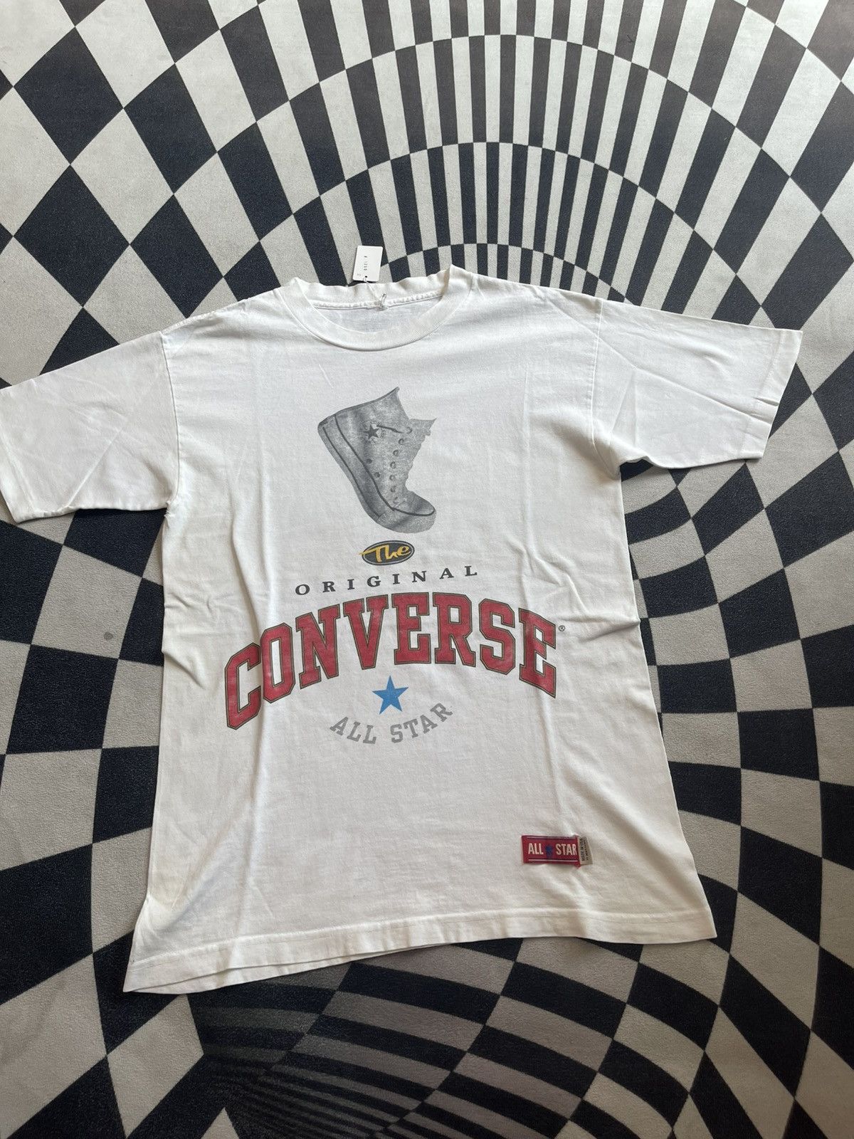 Converse Vintage 90s Converse All Star "The Original" T-Shirt Size US M / EU 48-50 / 2 - 2 Thumbnail