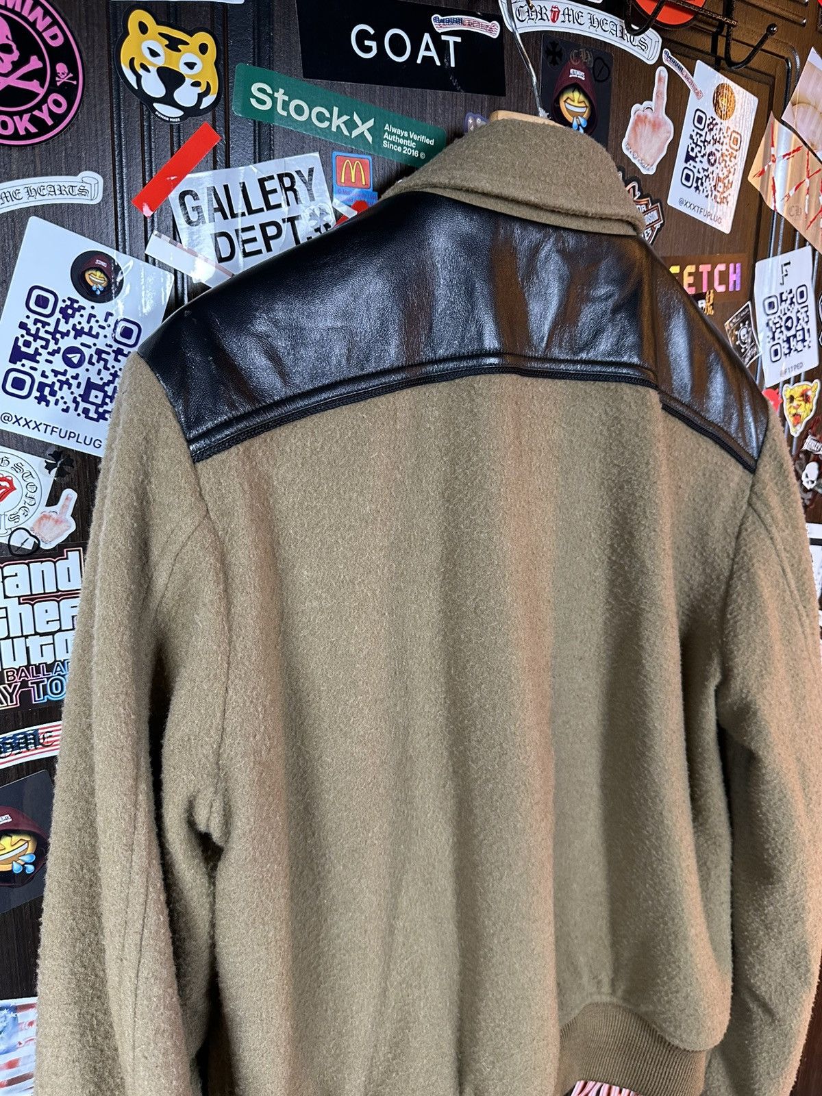 Amiri Amiri Boiled Wool-Leather Western Jacket Size US L / EU 52-54 / 3 - 5 Thumbnail