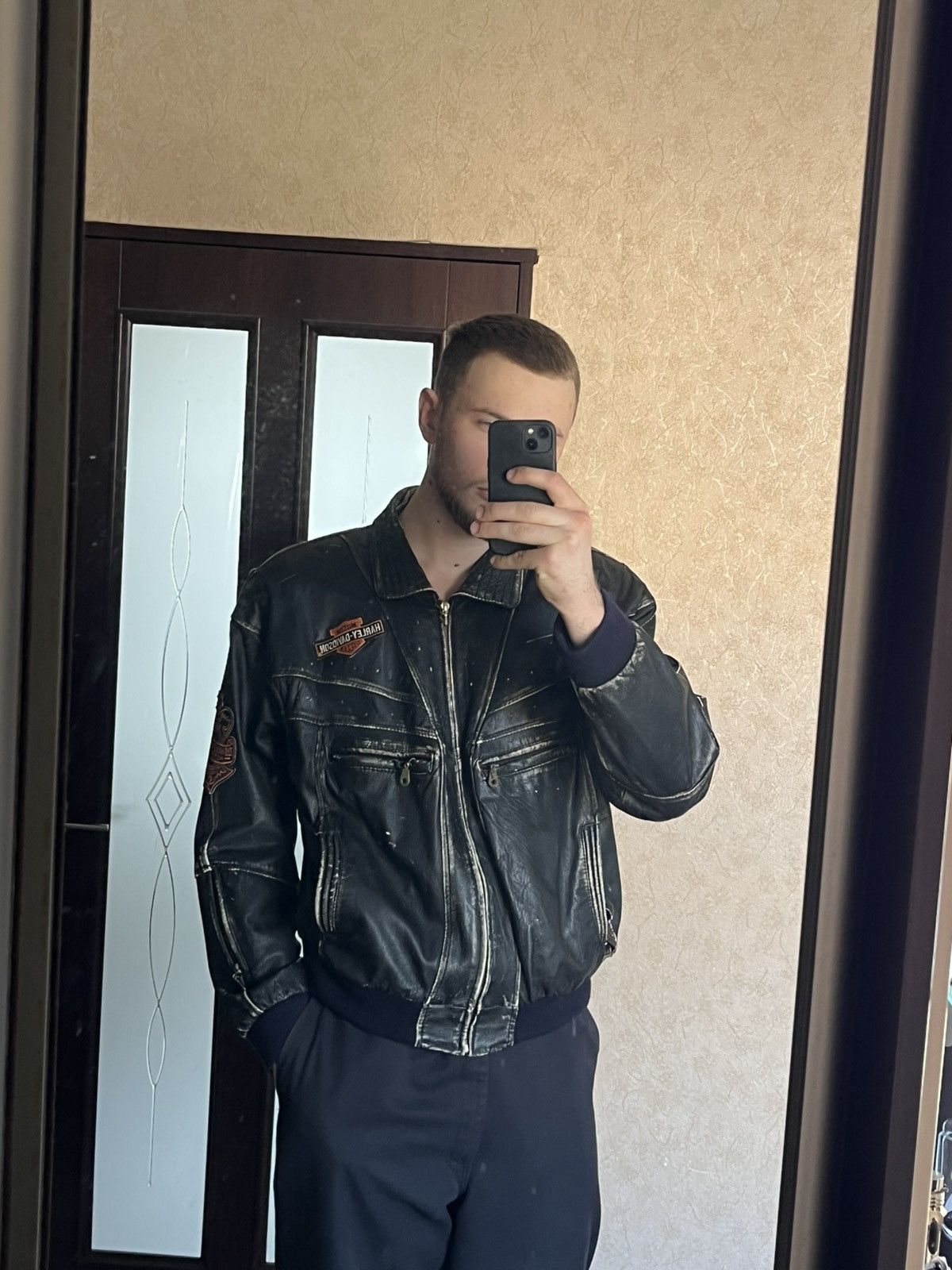Harley Davidson × Vintage Vintage Willie G Harley Davidson Leather Jacket autographed Size US XL / EU 56 / 4 - 3 Thumbnail