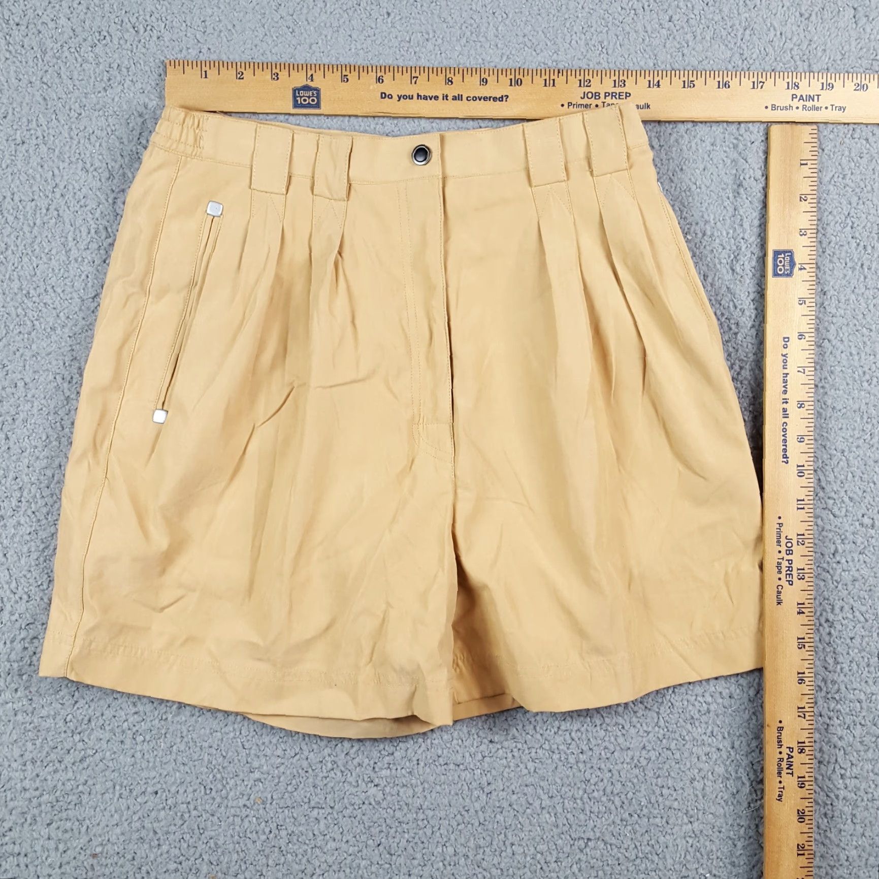 Vintage VINTAGE Jamie Sadock Women's Golf Shorts Size 8 High Waist Chino Casual Retro 90s 00s Beige Size 30" / US 8 / IT 44 - 4 Thumbnail