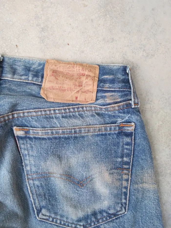 Levi's 80s Vintage Levis 501 Made In USA Distressed Jeans 31x30 Size US 31 - 3 Thumbnail