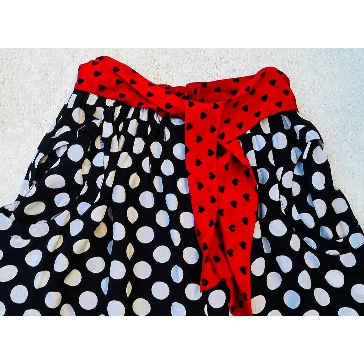 Diesel Diesel Women's 0-MARCIL Skirt Hearts & Polka Dots Print Pock Size 25" / US 0 / IT 36 - 3 Thumbnail