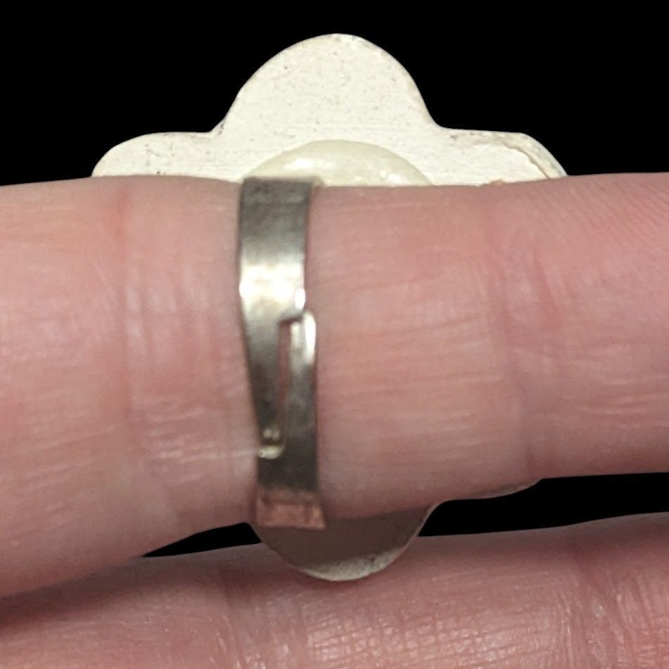 Other Vintage Retro Handmade Ceramic Green Floral Adjustable Ring Size ONE SIZE - 5 Thumbnail