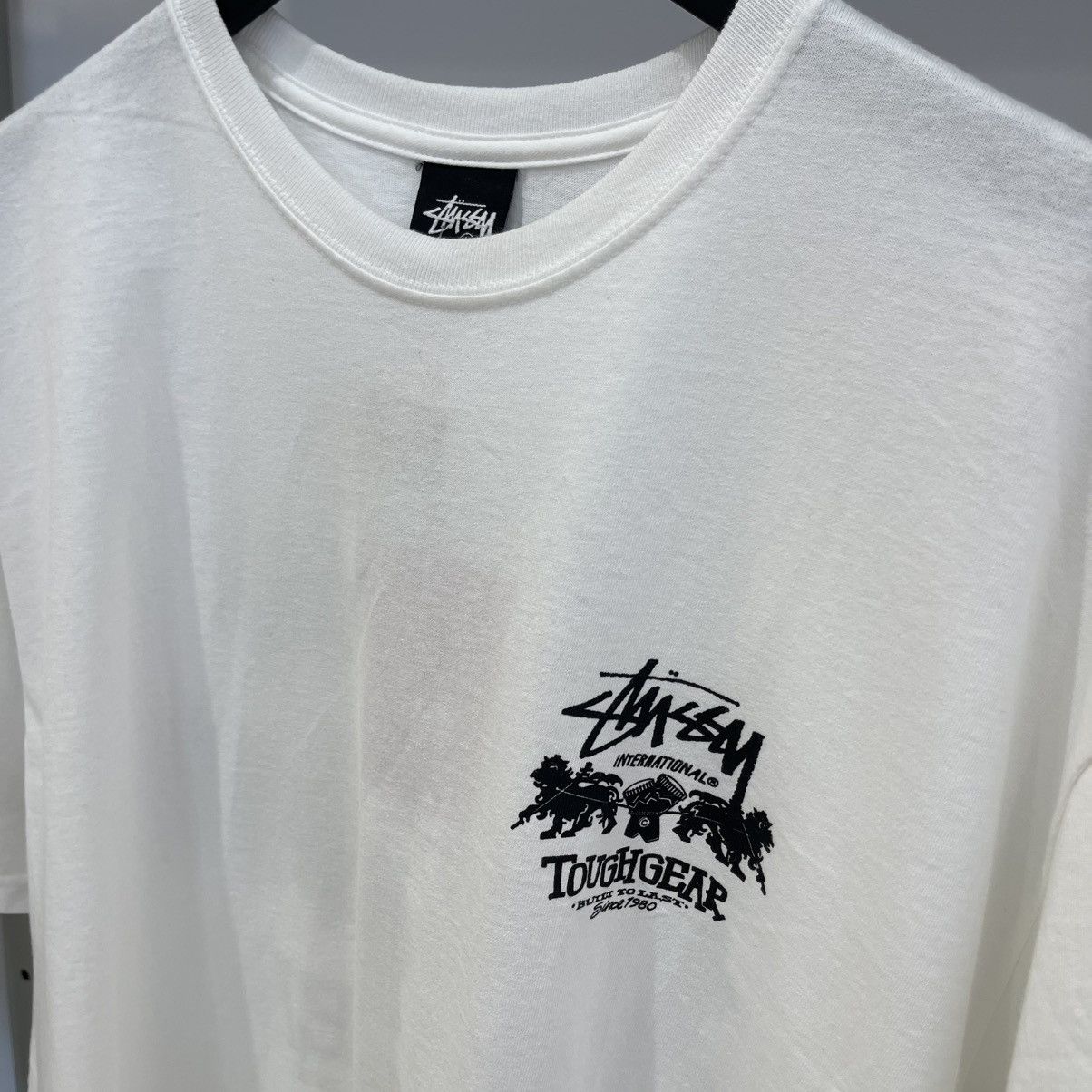 Stussy Stussy Tough Gear International Tee White Size US XL / EU 56 / 4 - 2 Thumbnail