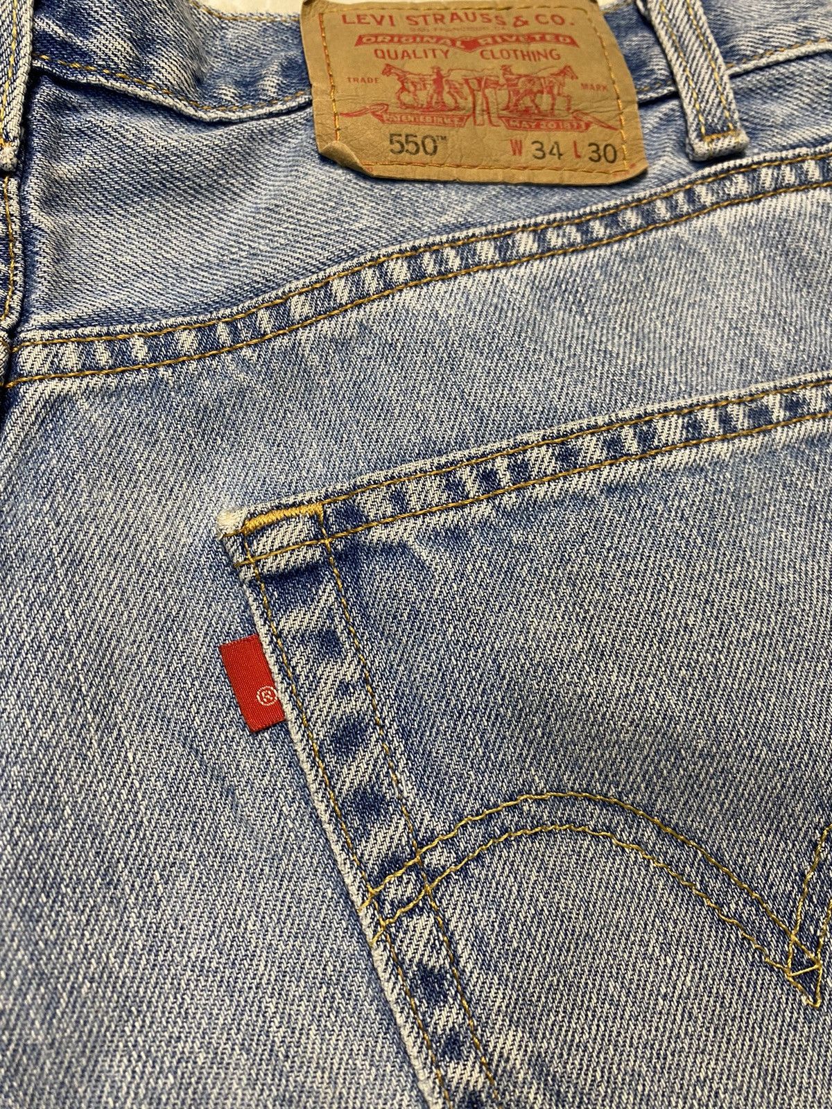 Levi's Vintage Levi’s 550 Relaxed Fit Blue Denim Pants single r Size US 34 / EU 50 - 17 Thumbnail