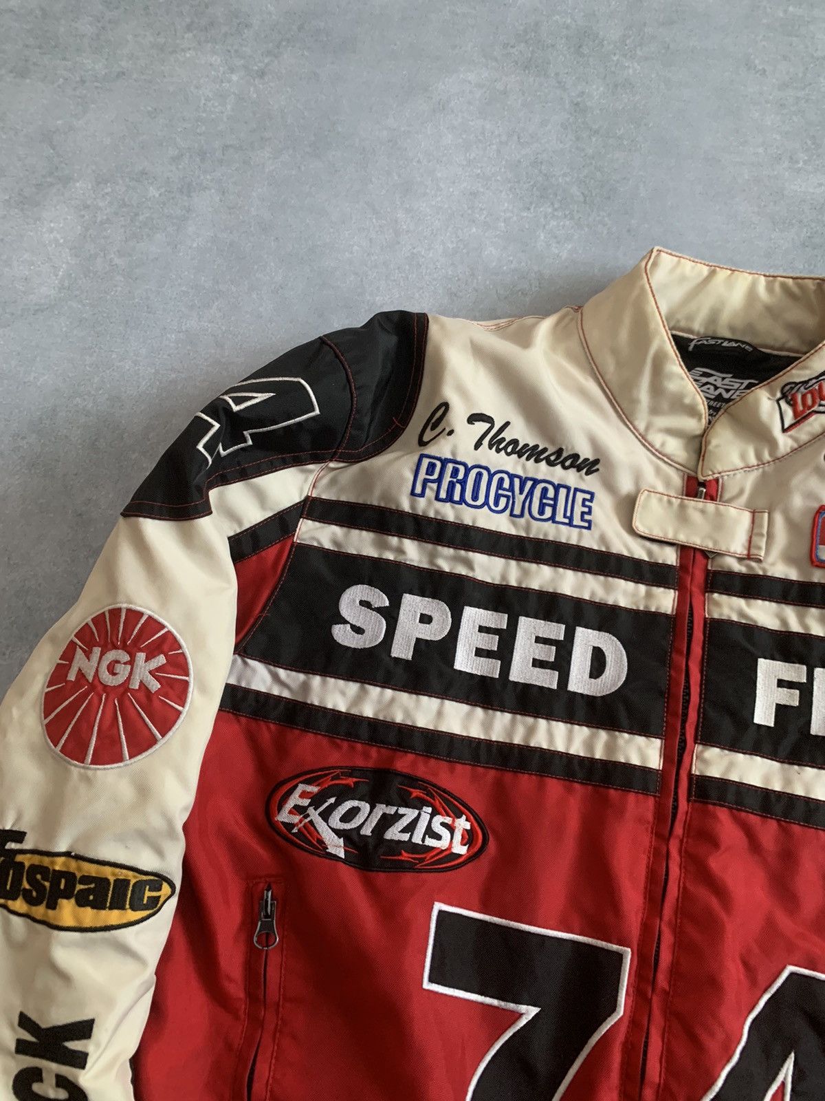 Vintage 90s SPEED FREAK #74 Fast Lane Racing Nascar Jacket Size US S / EU 44-46 / 1 - 3 Thumbnail