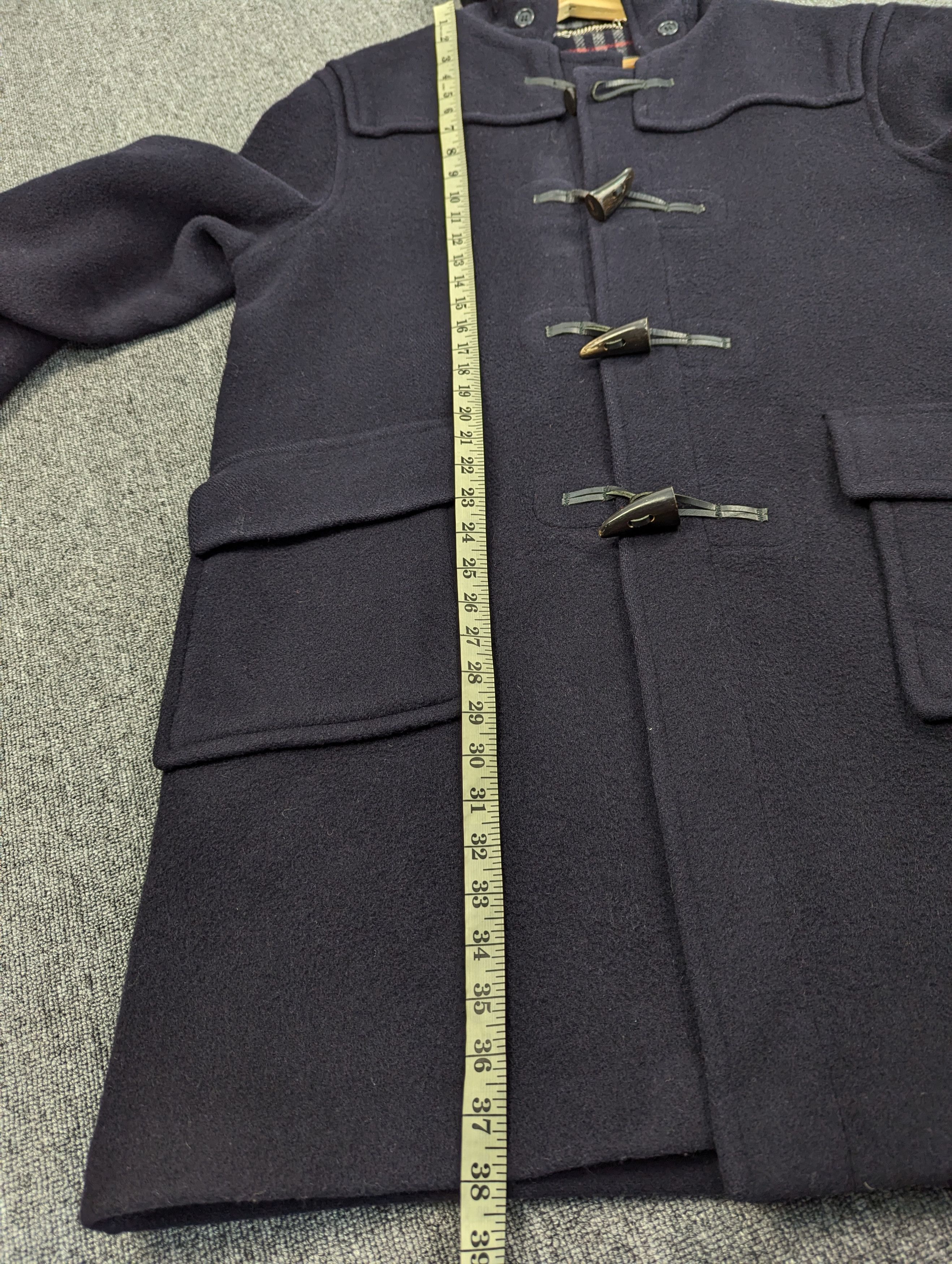 Burberry Vintage 90s Burberrys Nova Check Duffle Coat Made In England Size US L / EU 52-54 / 3 - 21 Thumbnail