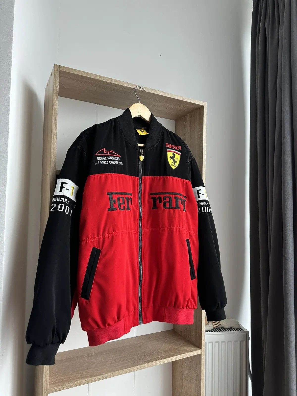 Ferrari × Formula 1 Vintage Ferrari Racing Red Formula Uno Jacket Size US M / EU 48-50 / 2 - 5 Thumbnail