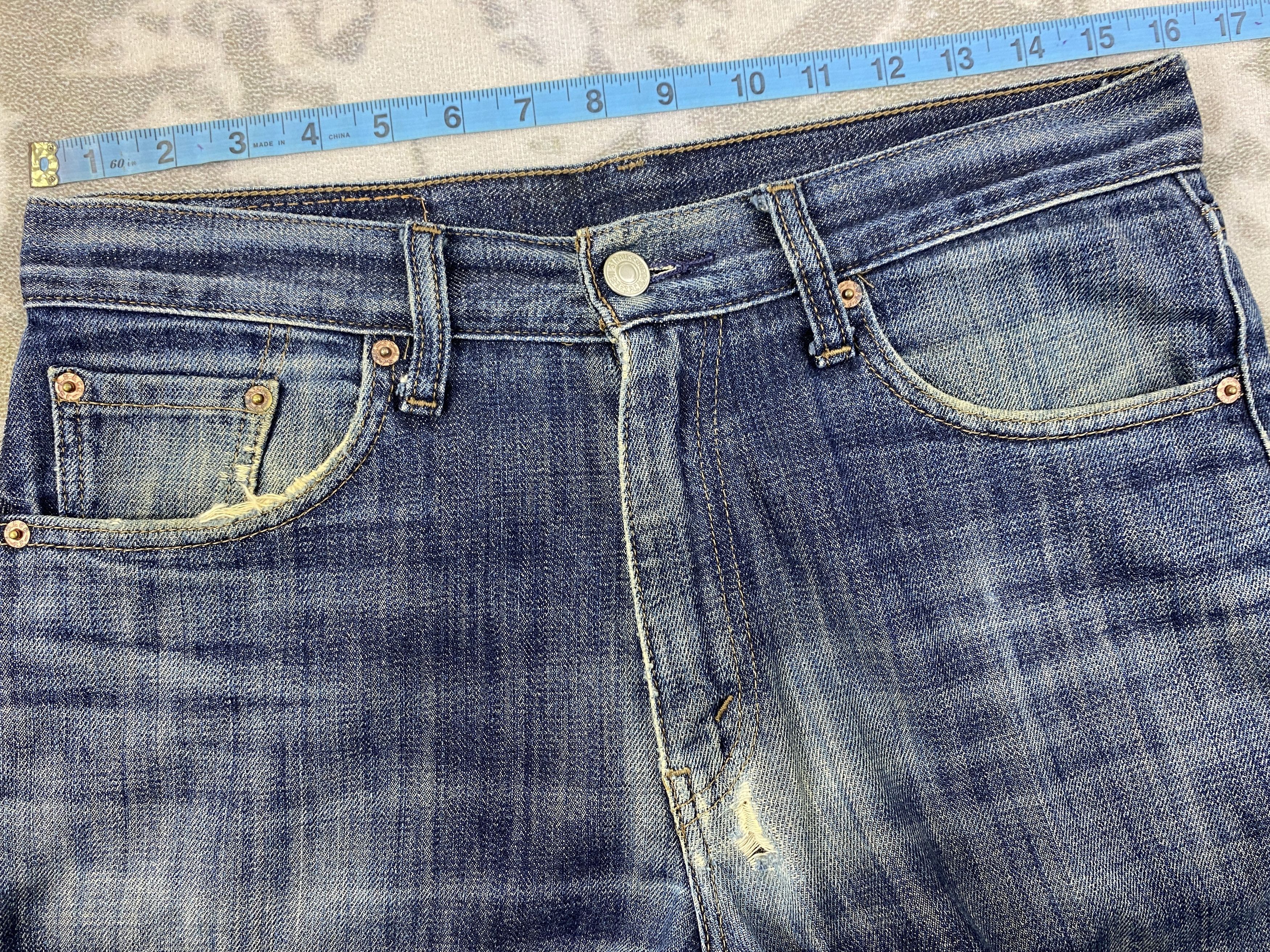 Levi's Vintage Levi's 533 Faded Blue Denim 32 x 30 -JN540 Size US 32 / EU 48 - 5 Thumbnail