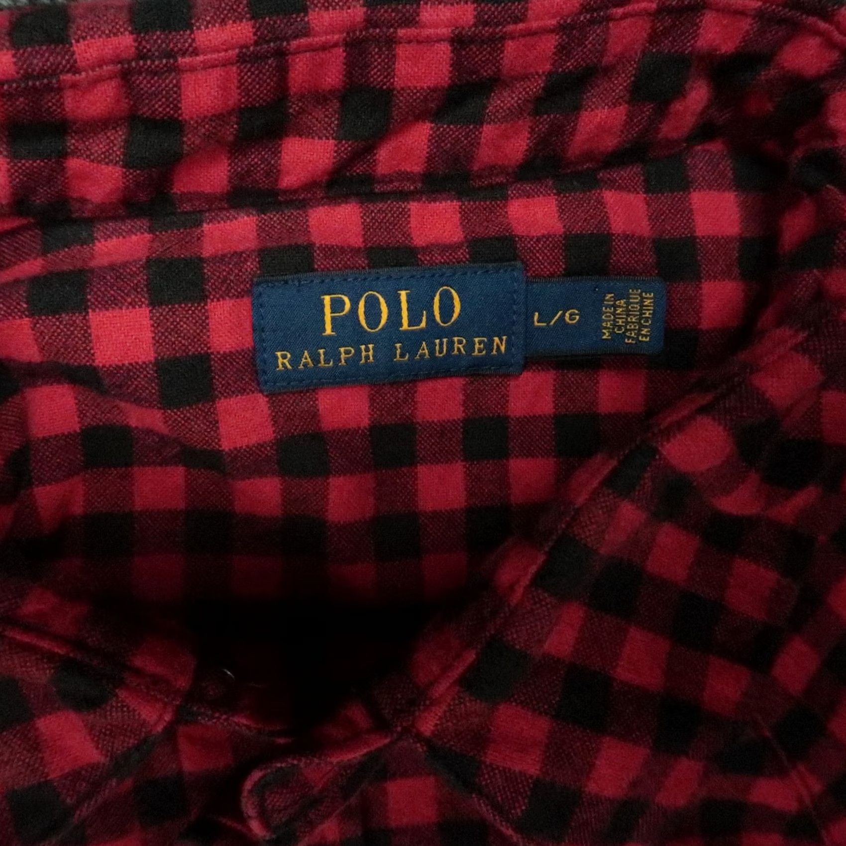 Polo Ralph Lauren Polo Ralph Lauren Shirt Womens Large Red Buffalo Plaid Long Sleeve Pearl Snap Size L / US 10 / IT 46 - 3 Thumbnail