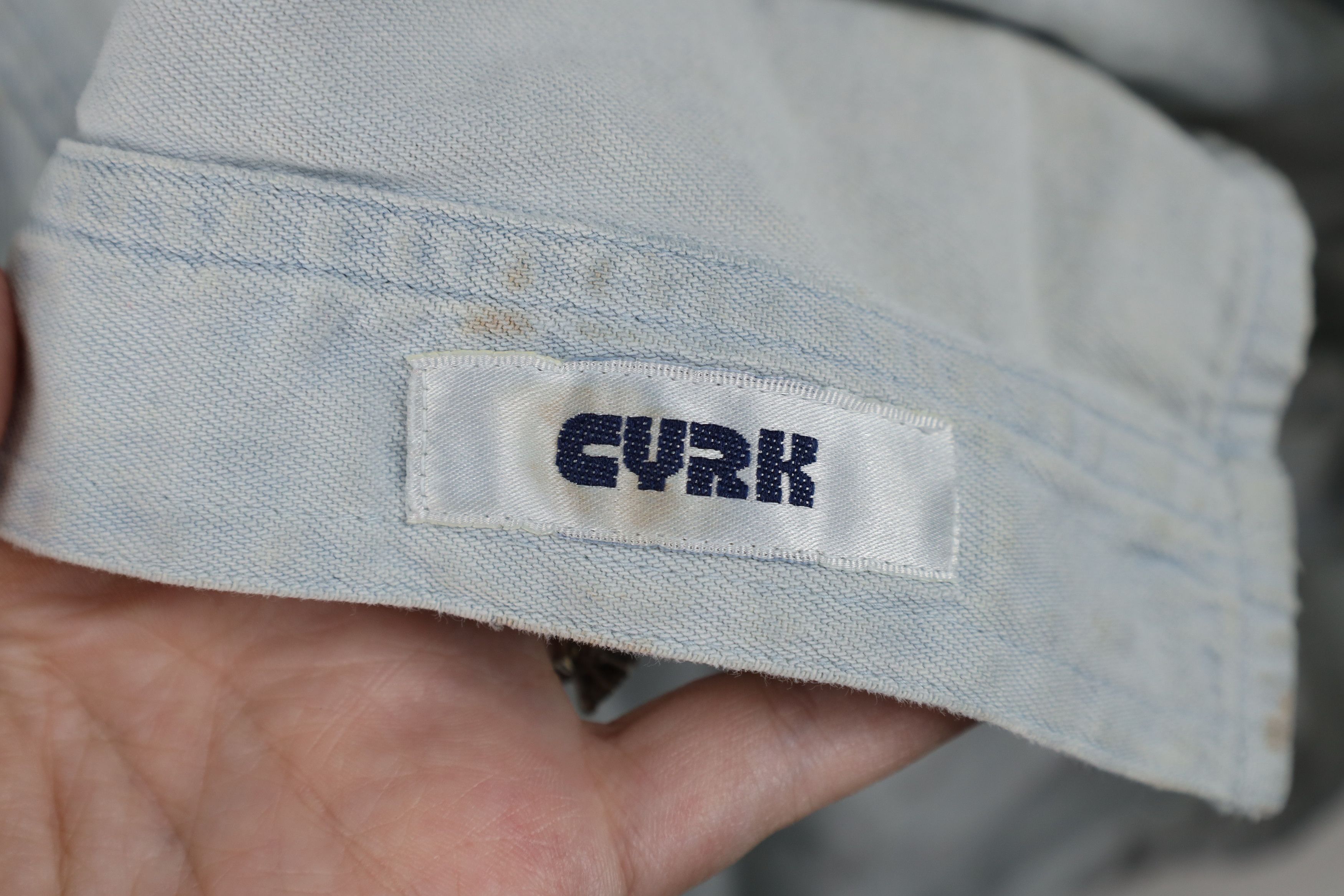 Vintage Vintage 90s Streetwear Double Pocket Denim Jean Button Shirt Size US S / EU 44-46 / 1 - 4 Thumbnail
