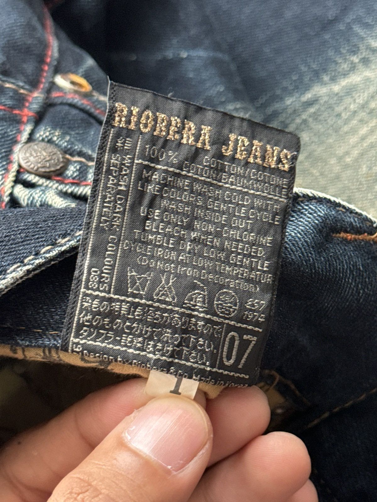 Japanese Brand XX Vintage Riobera Punk Poem Flared Denim Size US 30 / EU 46 - 12 Thumbnail