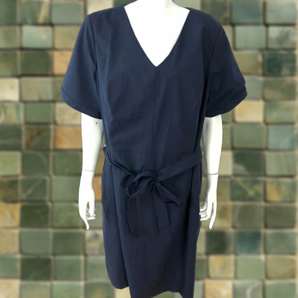 Lands' End Lands' End Plus 20w Oeko-Tex Shift Midi Knee Length Dress Blue MINT Size 3XL / US 20-22 - 1 Thumbnail