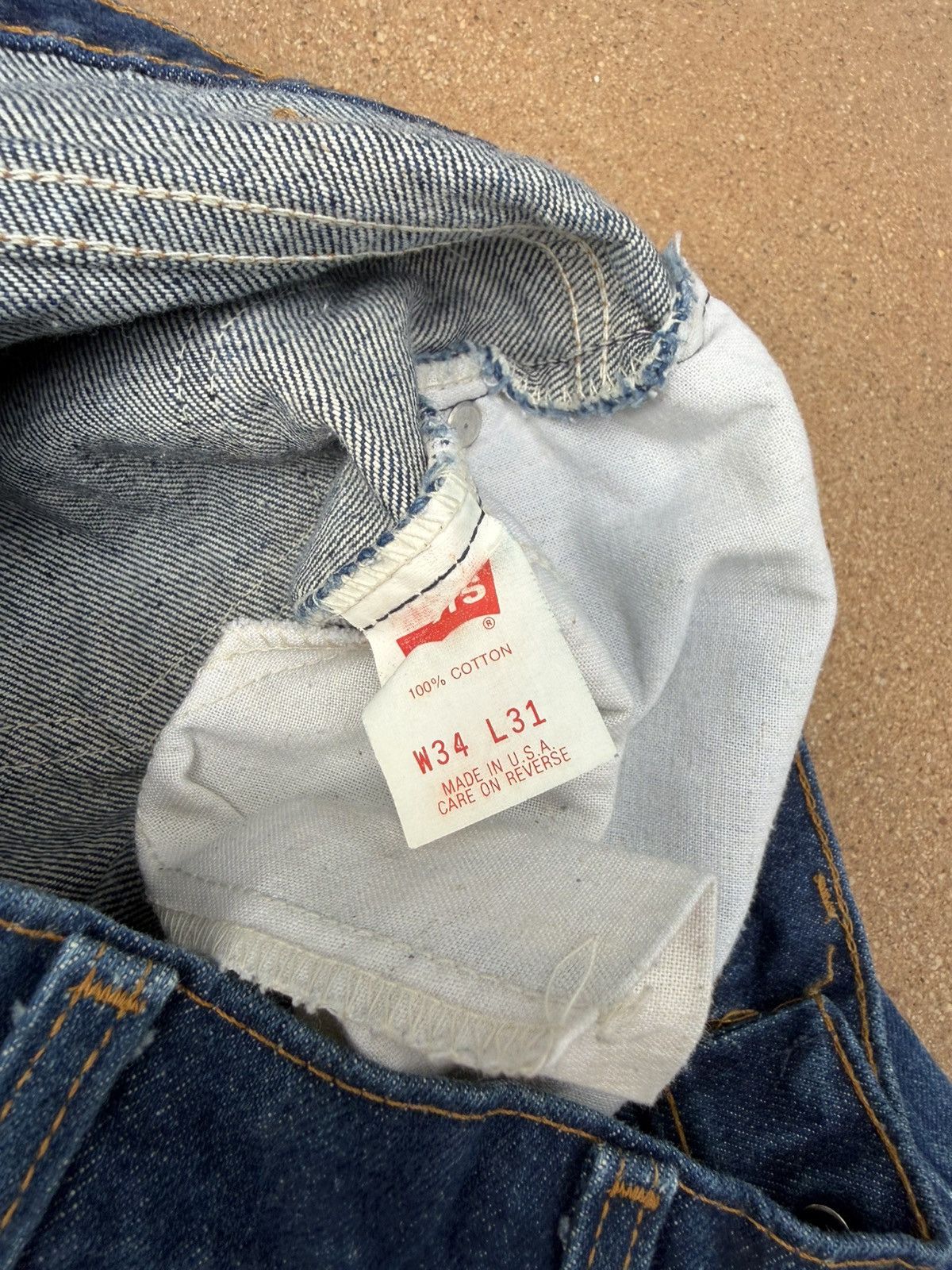 Levi's Vintage 90’s Levi’s 517 Orange Tab Bootcut Flare Jeans 33x31 Size US 33 - 6 Thumbnail