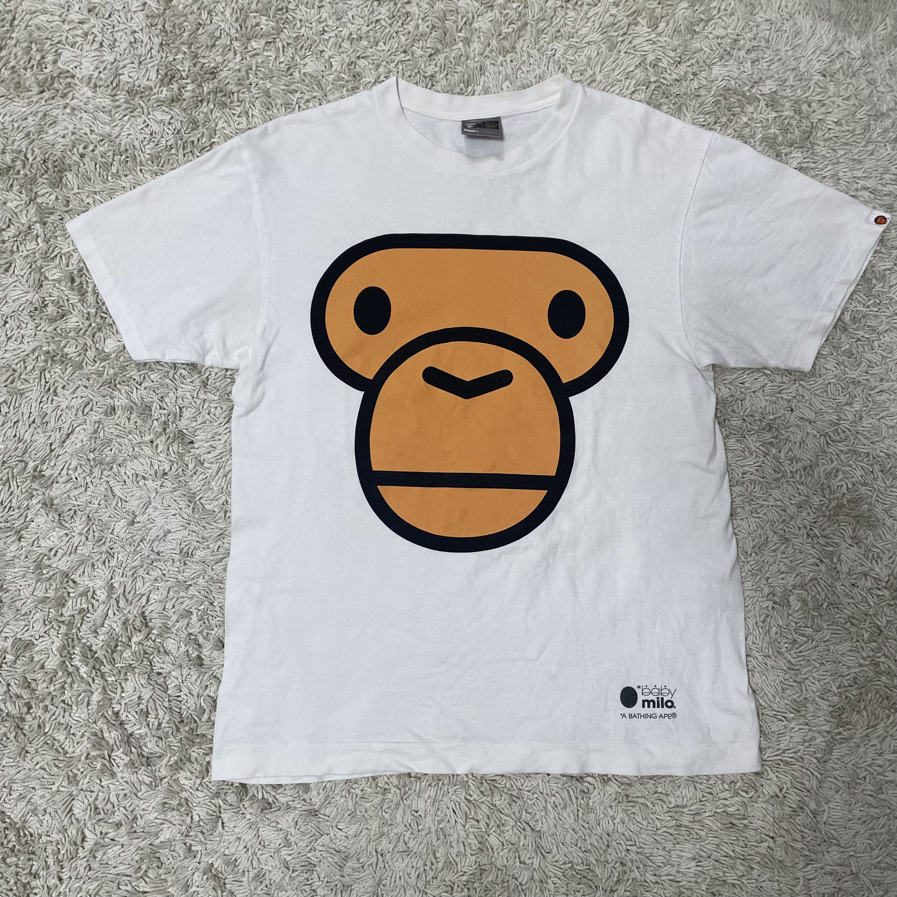Vintage Baby Milo big face Tee S/S white size L Size US L / EU 52-54 / 3 - 1 Thumbnail