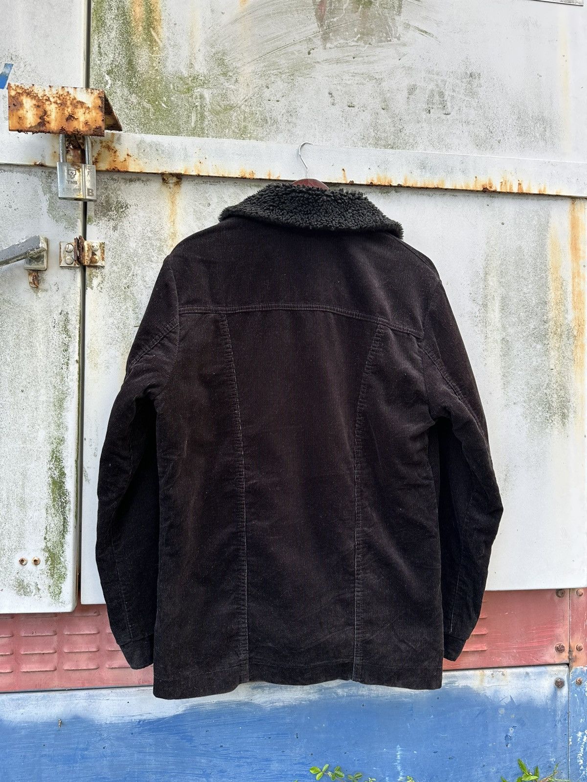 Wrangler 👹Wrangler Coat Fleece Lined Corduroy Long Jacket Size US L / EU 52-54 / 3 - 9 Thumbnail