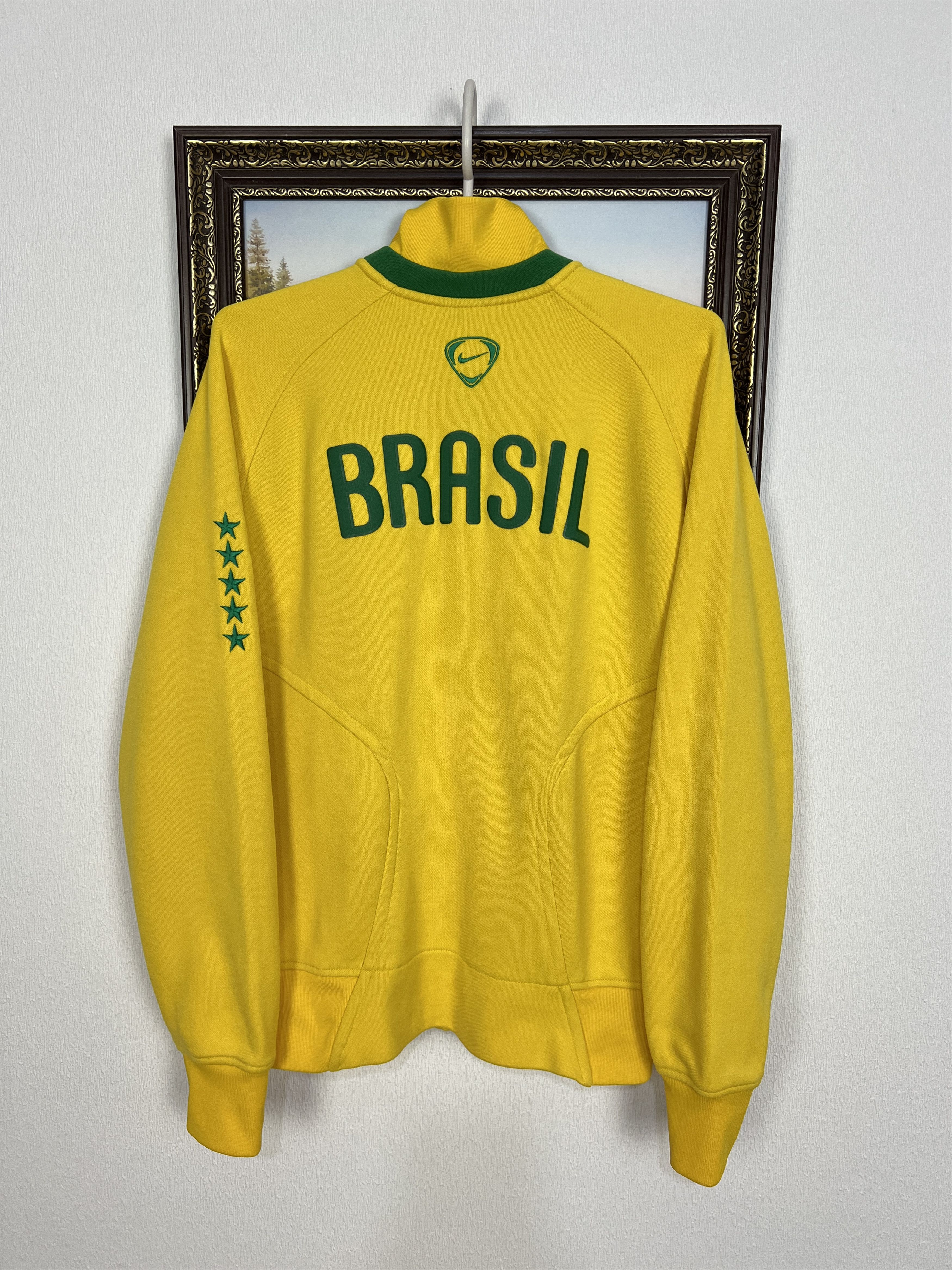 Nike Vintage Brazil Football Jacket Soccer Track Top National Size US M / EU 48-50 / 2 - 10 Thumbnail