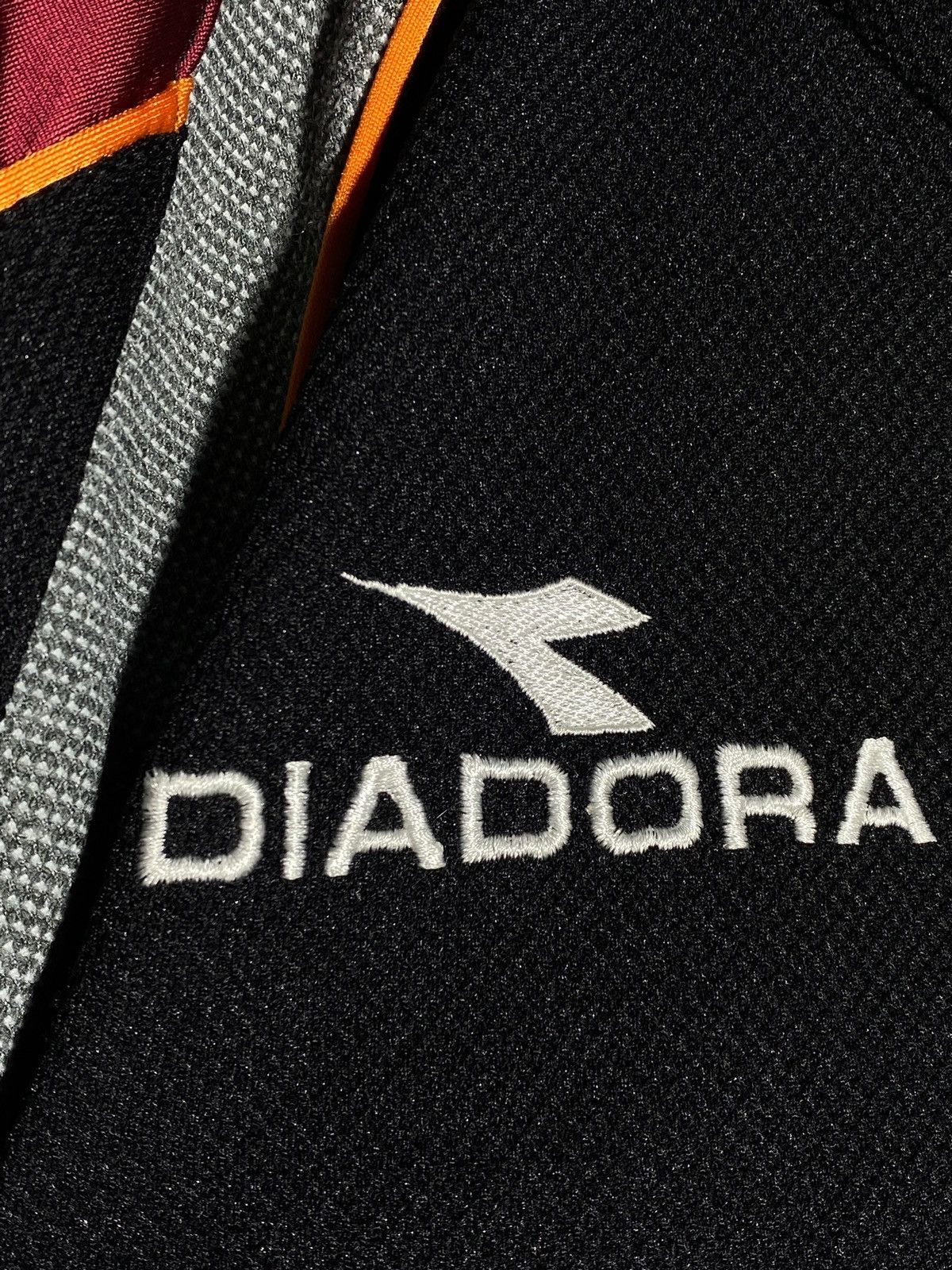 Diadora × Vintage Vintage 90s AS Roma Diadora Full Zip Top Stylish Sportwear Size US S / EU 44-46 / 1 - 6 Thumbnail