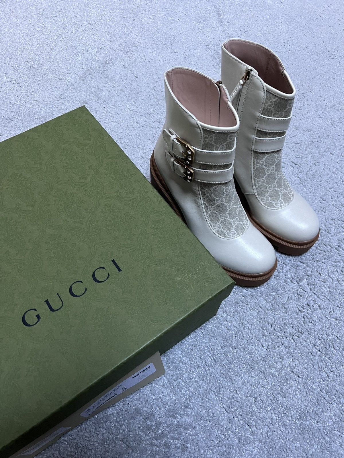 Gucci Gucci Kensington Double Buckle Monogram Boots Size 39 Size US 8 / IT 38 - 2 Thumbnail