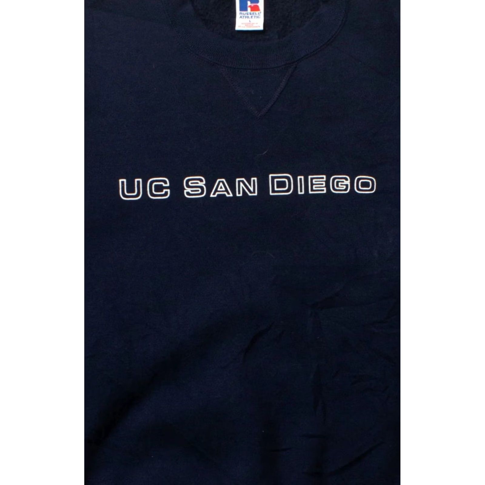 Russell Athletic VINTAGE UC San Diego Sweatshirt (1990s) Russell Athletic Blue Large Polyester / Cotton Long Sleeve Mens Size US L / EU 52-54 / 3 - 2 Thumbnail