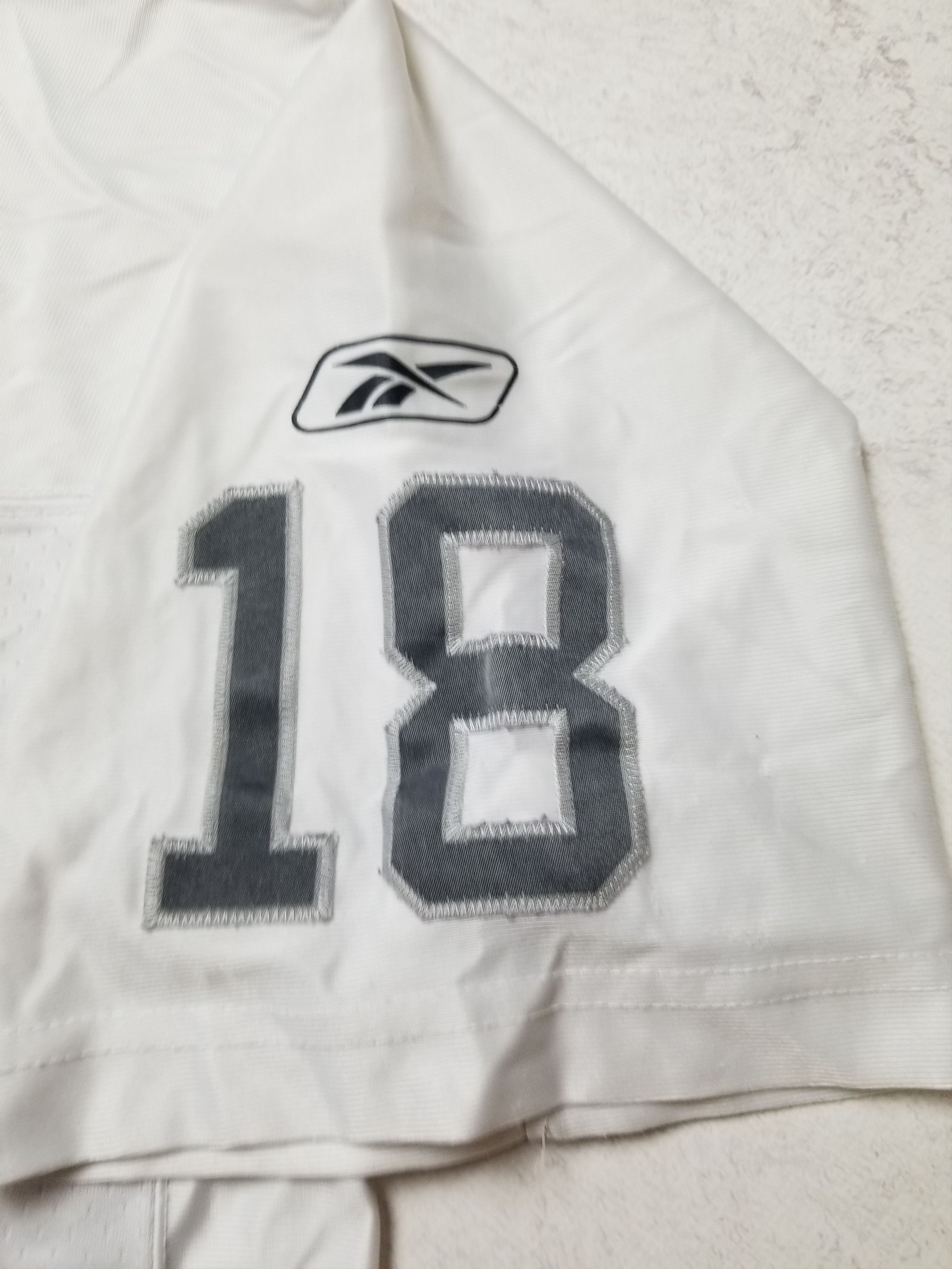 Reebok Randy Moss Oakland Raiders #18 Reebok Sewn Jersey Size US XXL / EU 58 / 5 - 9 Thumbnail
