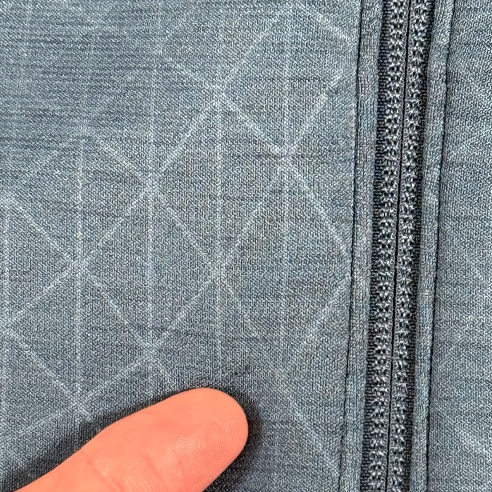 Odlo Odlo Jacket Womens XS Blue Geometric Full Zip Hooded Performance Size XS / US 0-2 / IT 36-38 - 3 Thumbnail