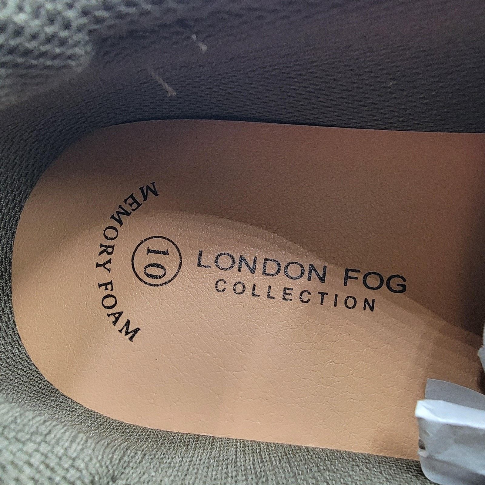 London Fog London Fog Mens Sz 10 Dark Olive Francis Memory Foam Slip On Size US 10 / EU 43 - 7 Thumbnail