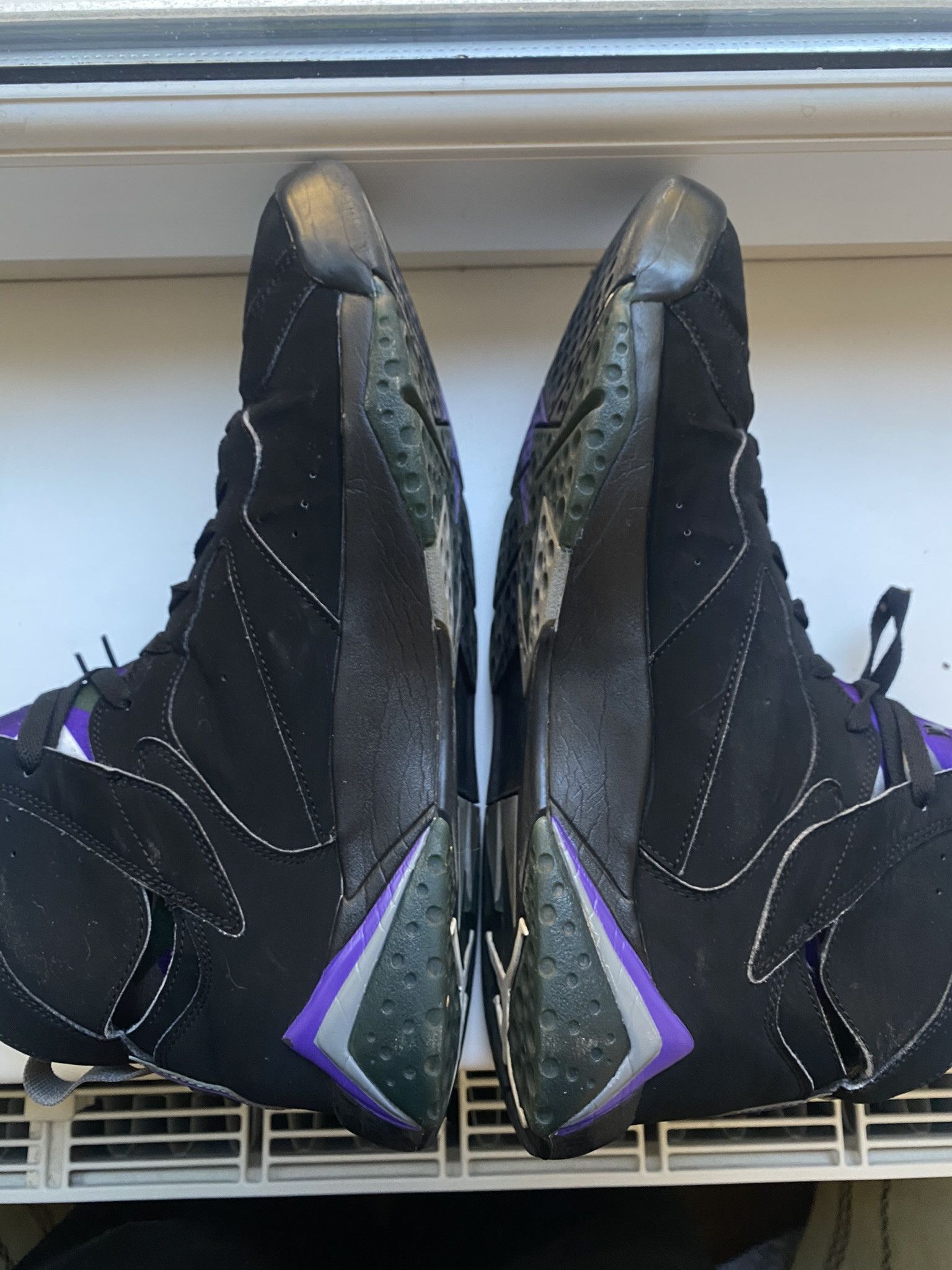 Designer × Jordan Brand Size 13 - Air Jordan 7 Retro PE Ray Allen Black Purple Size US 14 / EU 47 - 7 Thumbnail