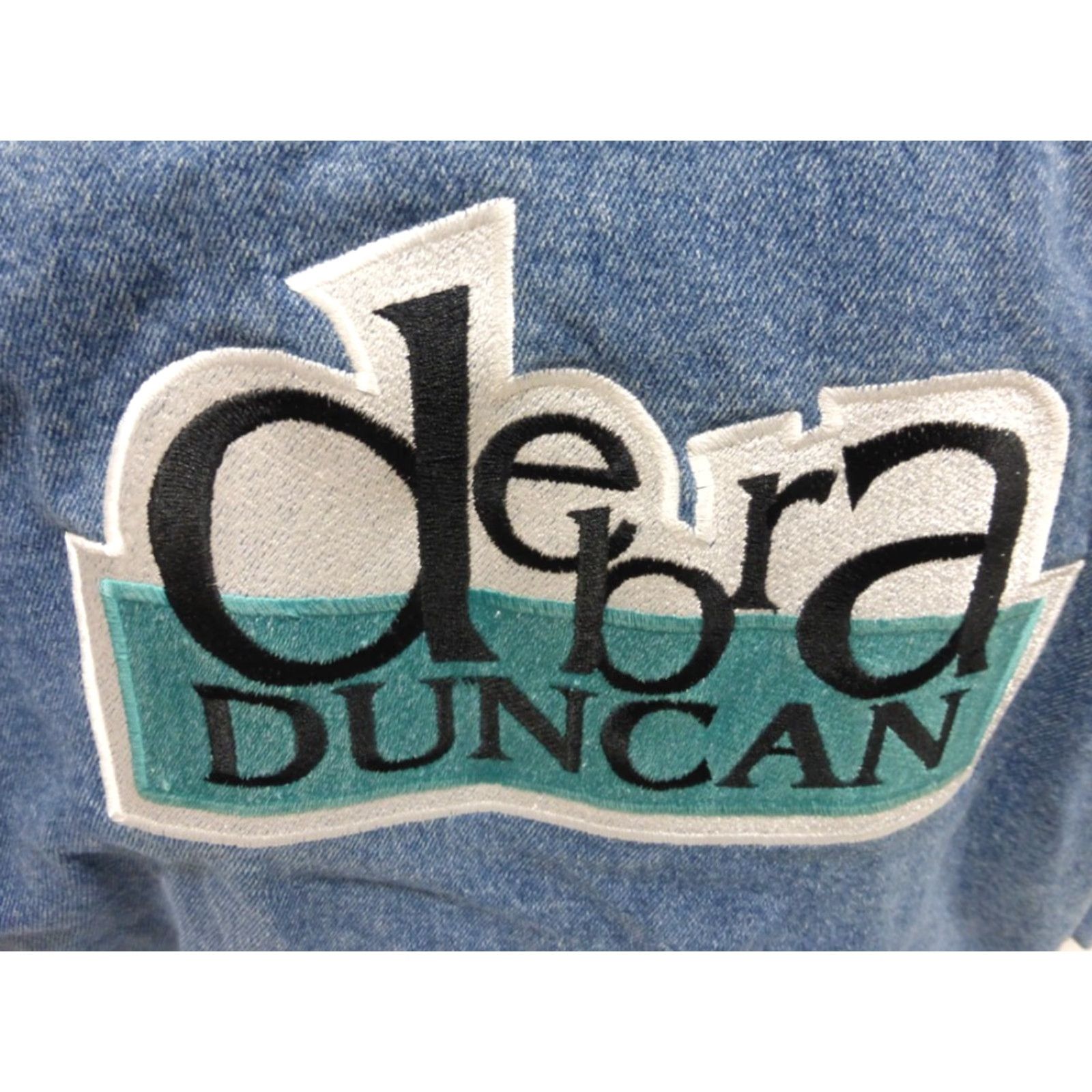 Vintage Identity Jean Jacket Women's Large Blue "Debra Duncan" Casual Outerwear Size 36" / US 14 / IT 50 - 4 Thumbnail