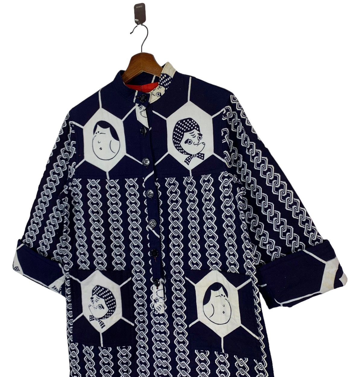 Hanae Mori VINTAGE VIVID HANAE MORI JAPANESE BRAND SUMO BUTTON JACKET Size US M / EU 48-50 / 2 - 4 Thumbnail