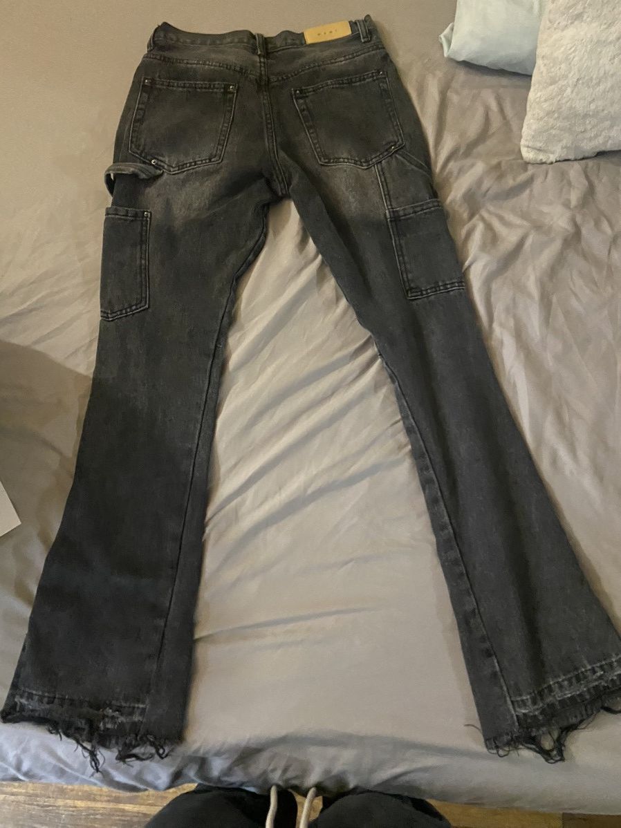 MNML Mnml distressed flare carpenter pants Size US 28 / EU 44 - 3 Thumbnail
